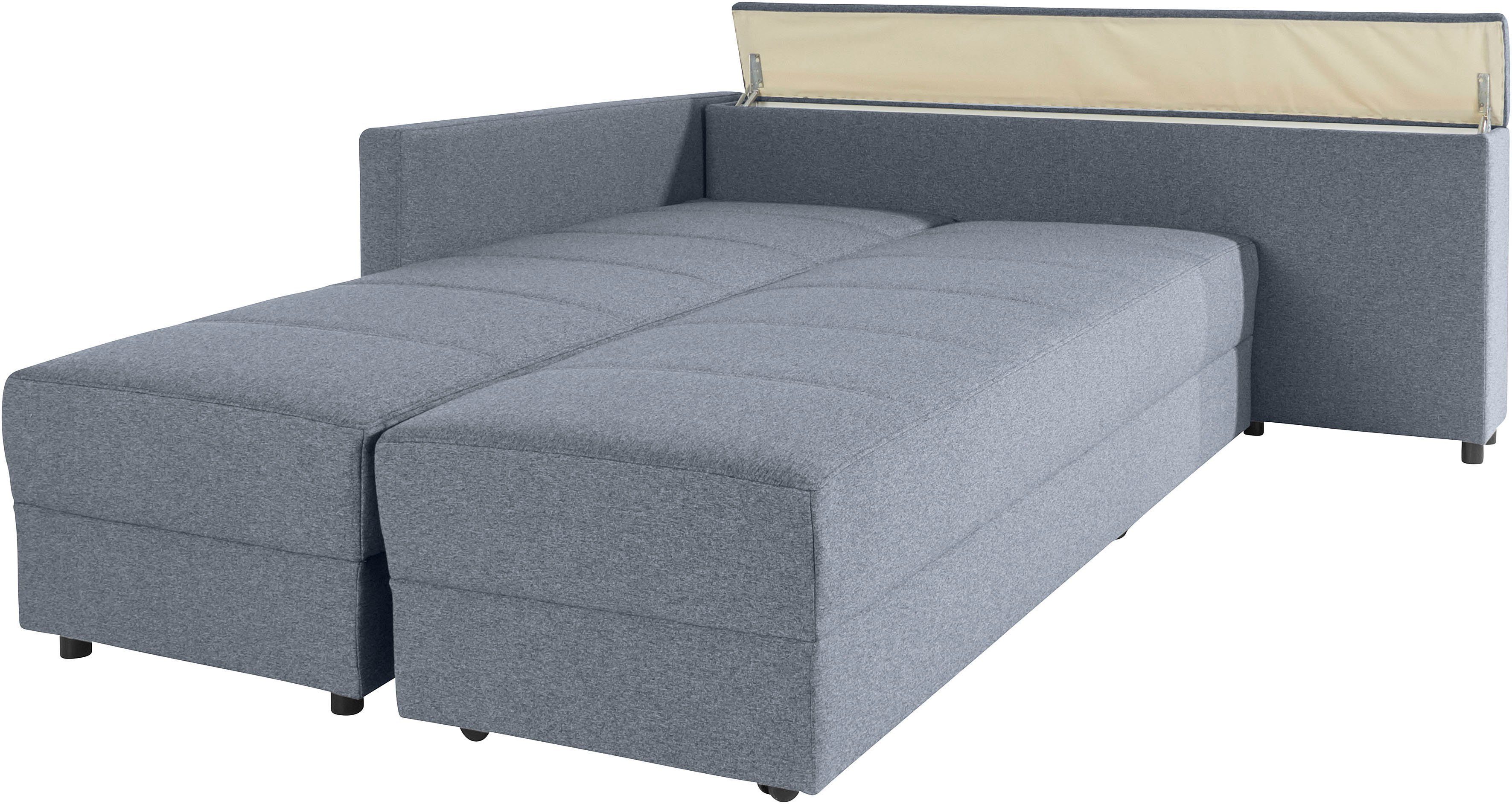 LOOKS BY WOLFGANG JOOP Hoekbank LooksIII L-vorm door draaifunctie tot bed verwisselbaar, inclusief opbergvak