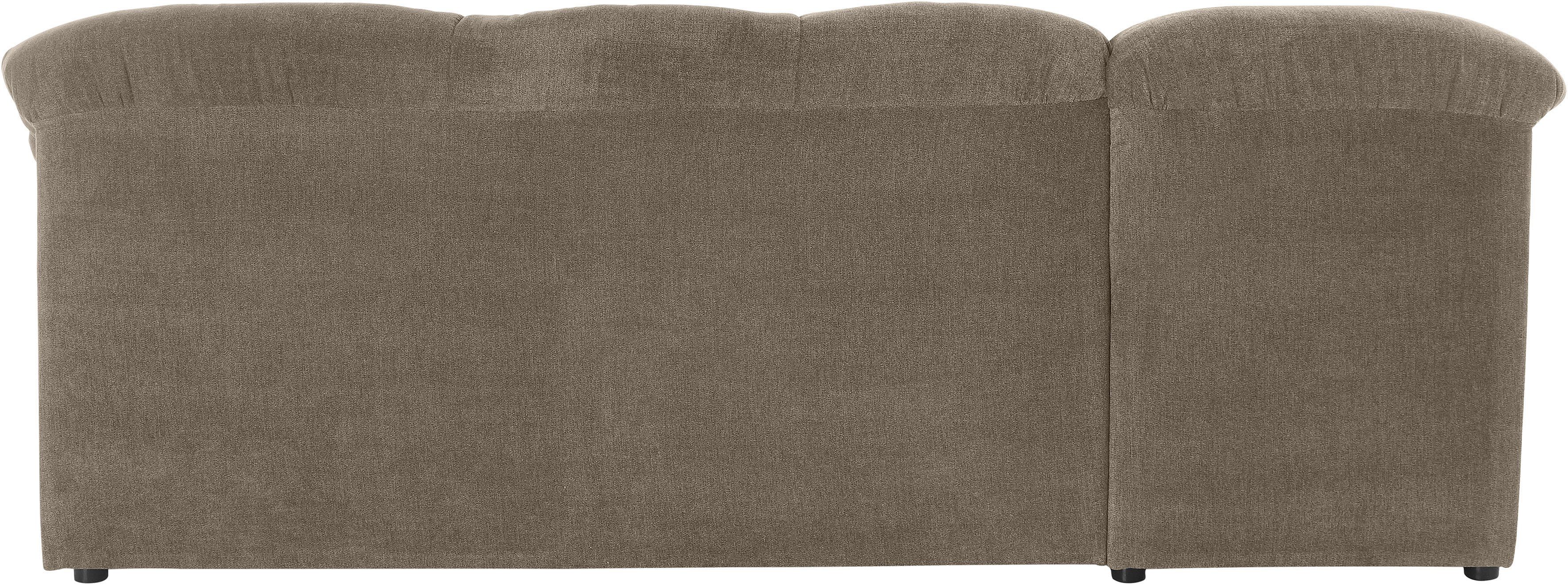 DOMO collection Hoekbank Pegnitz, elegante rugstiksels, comfortabel, L-vorm