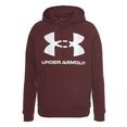 under armour hoodie ua rival fleece big logo hd rood