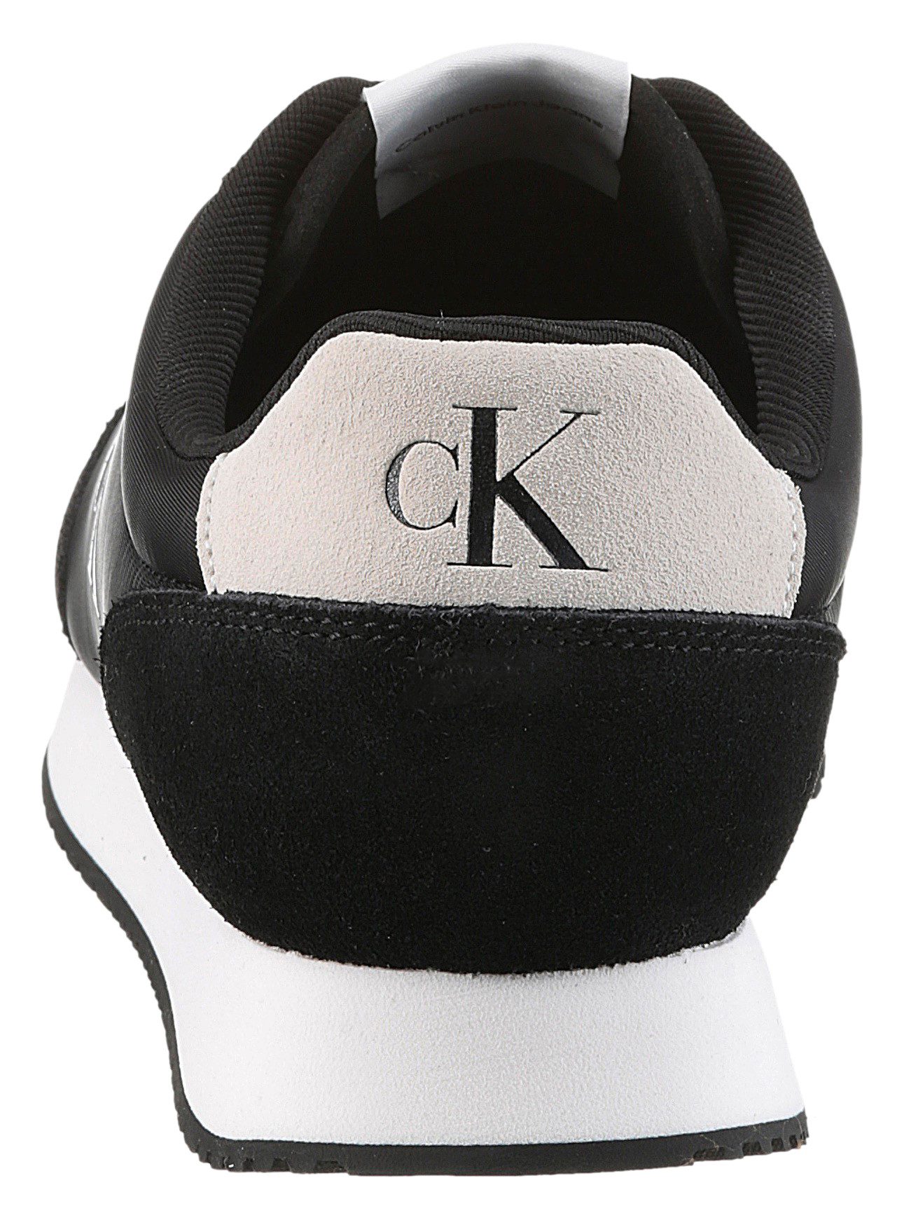 Calvin Klein Plateausneakers RETRO RUNNER ICONIC SNK vrijetijdsschoen, veterschoen, lage schoen met zij ck-logo