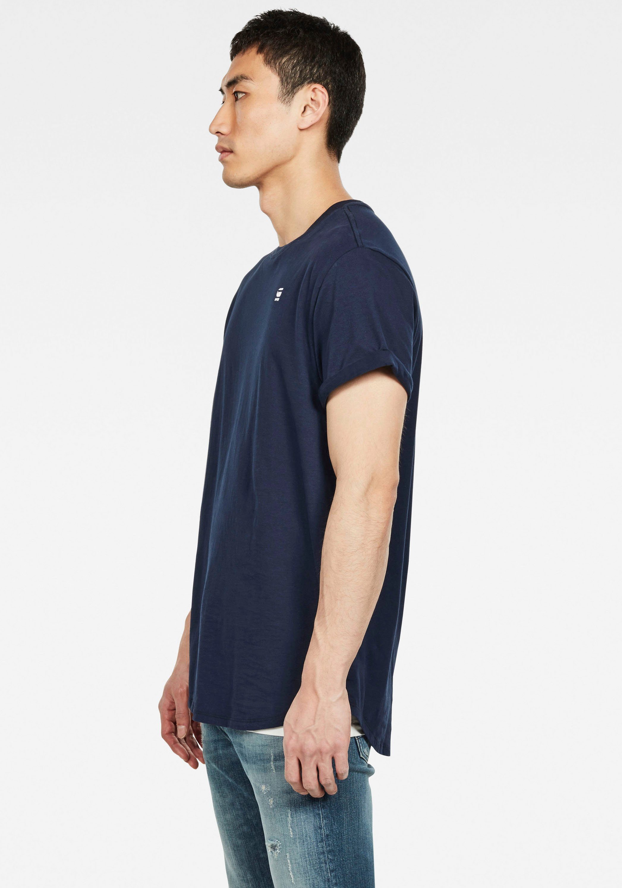 G-Star RAW T-shirt Lash met kleine logo stitching