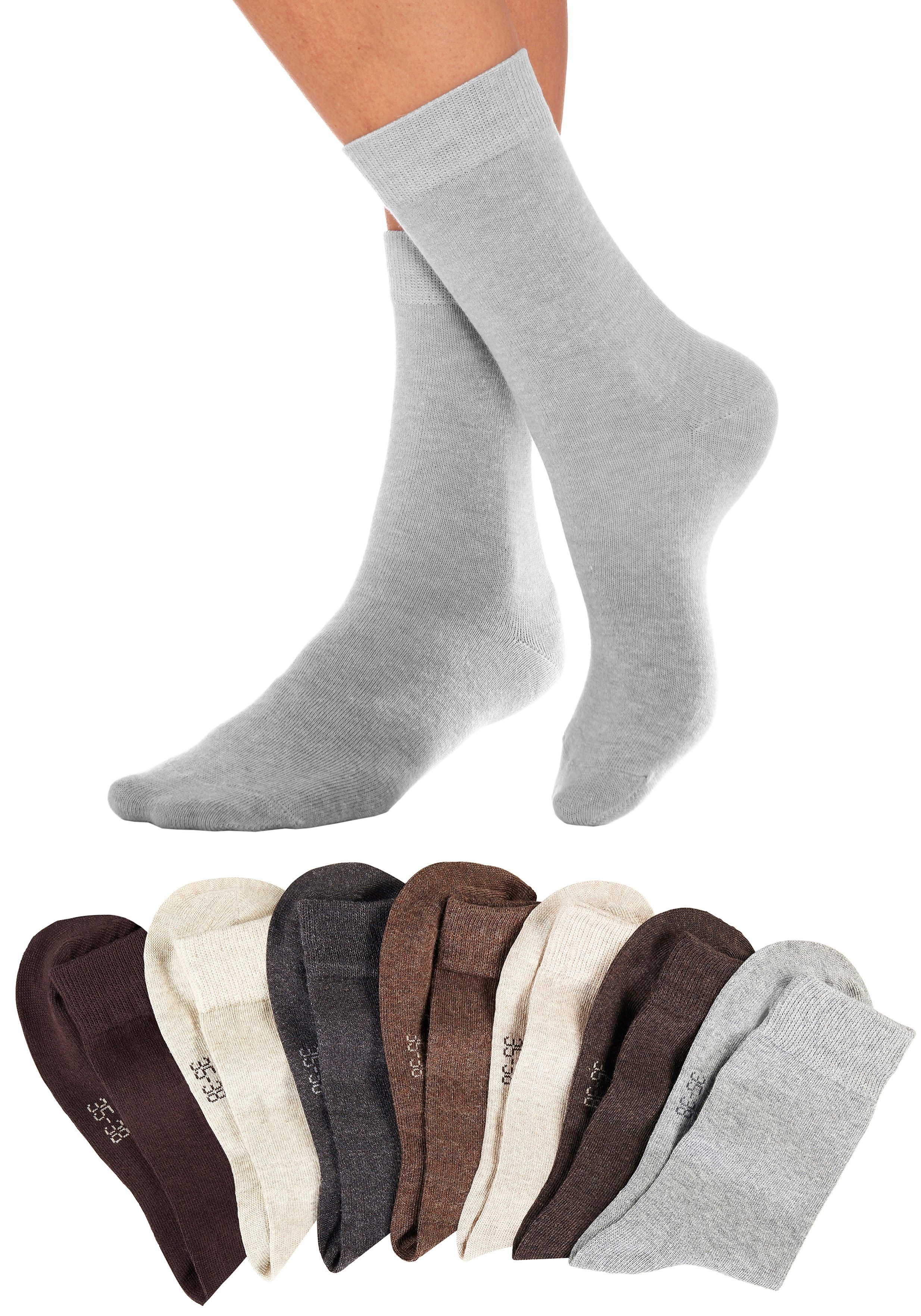 Lavana Basic sokken met knelvrije boord (set, 7 paar)