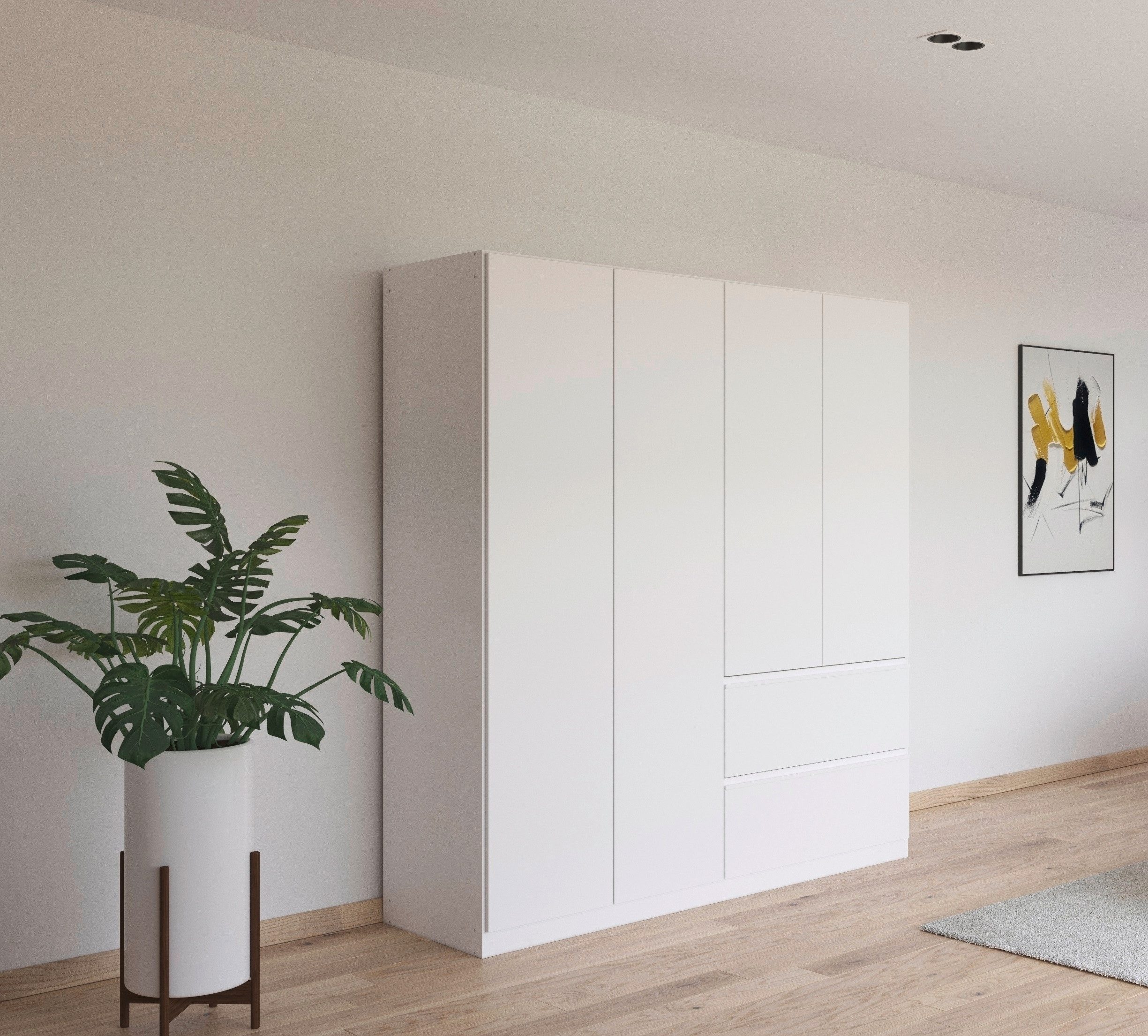 rauch Draaideurkast Kledingkast Kast Garderobe Slaapkamerkast JOEL met twee lades, met push-to-open functie made in germany