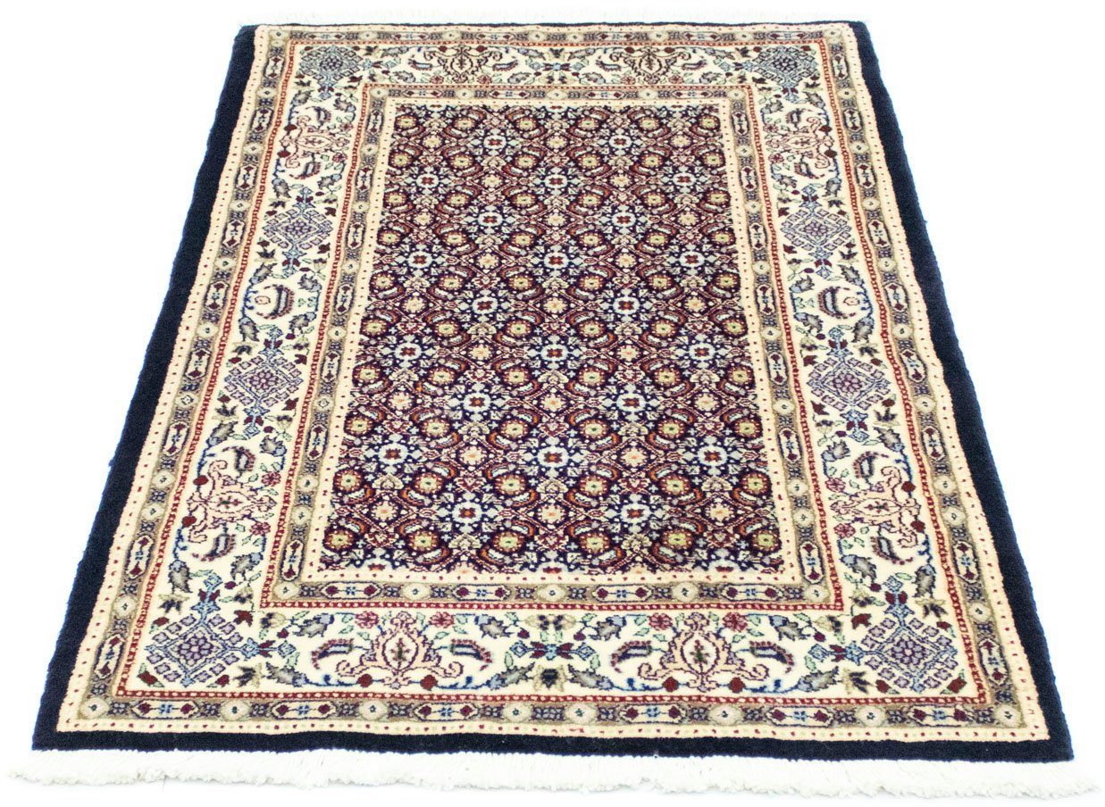 morgenland Vloerkleed Moud vloerkleed met de hand geknoopt blauw