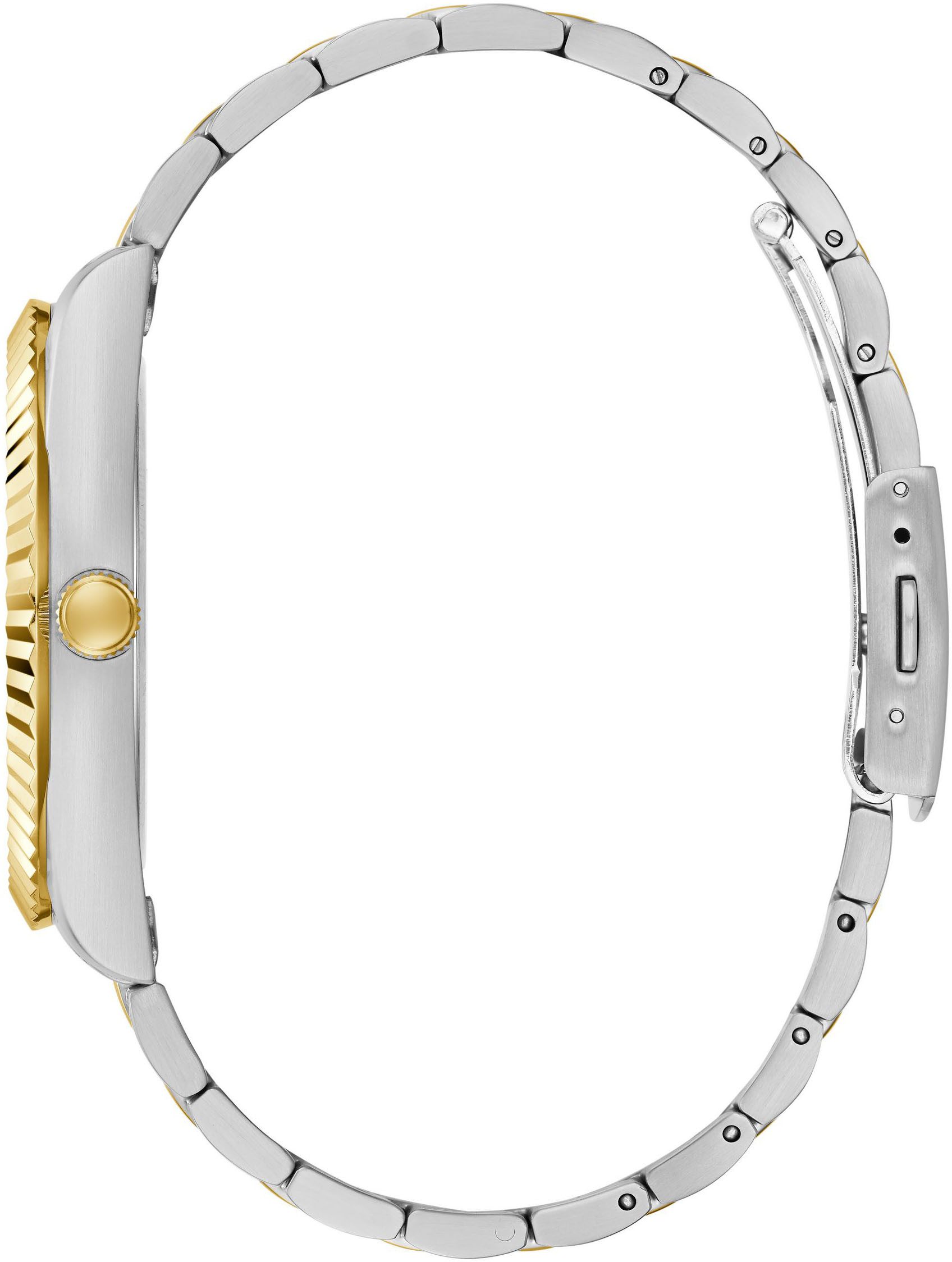 Guess Kwartshorloge CONNOISSEUR Armbanduhr, herenhorloge, datum, weekdag, roestvrijstalen band