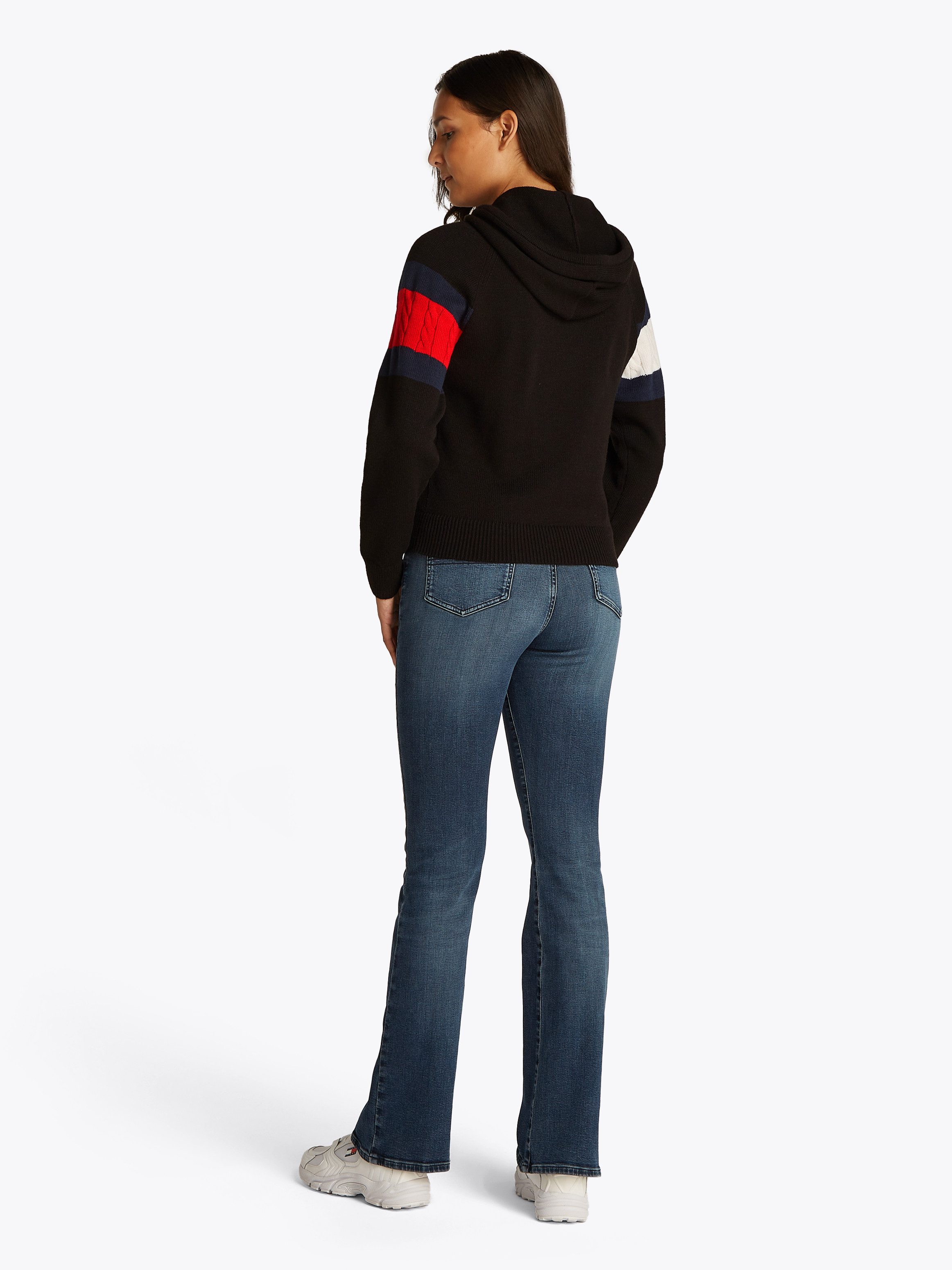 TOMMY JEANS Capuchontrui TJW CENTER FLAG HOOD SWEATER EXT