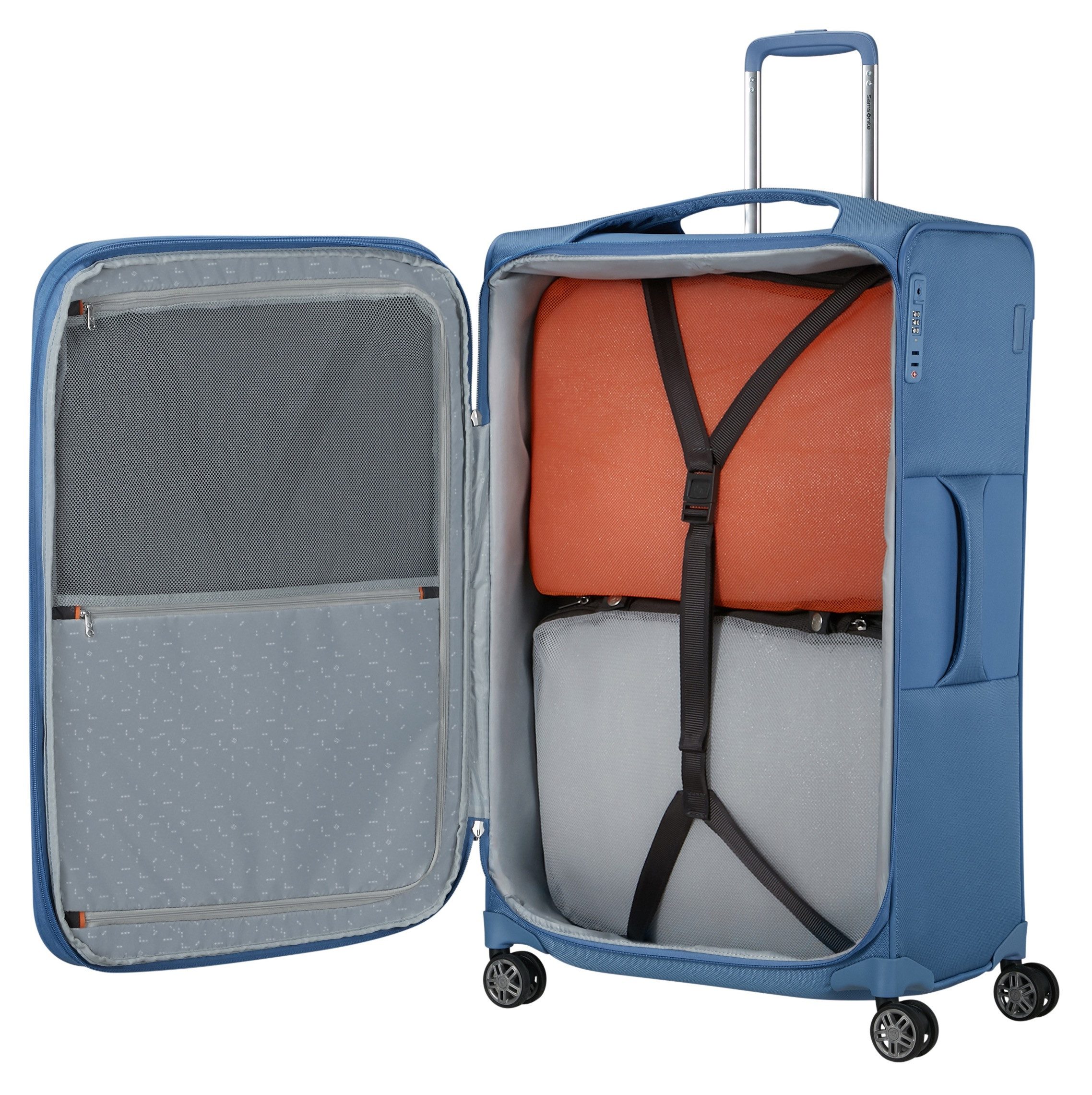 Samsonite Zachte bagage trolley RE-LITE, verschillende maten en kleuren (set, 2 stuks)