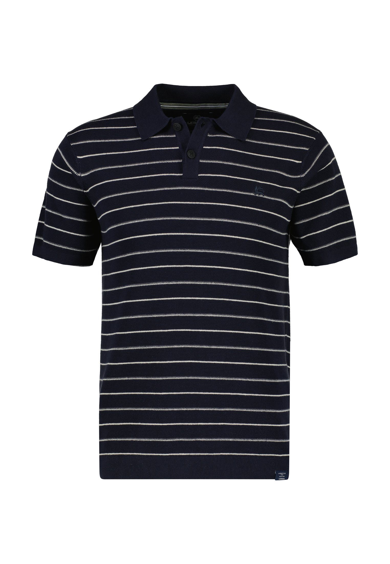 Lerros Poloshirt LERROS poloshirt in zomerse-stijl gebreide look