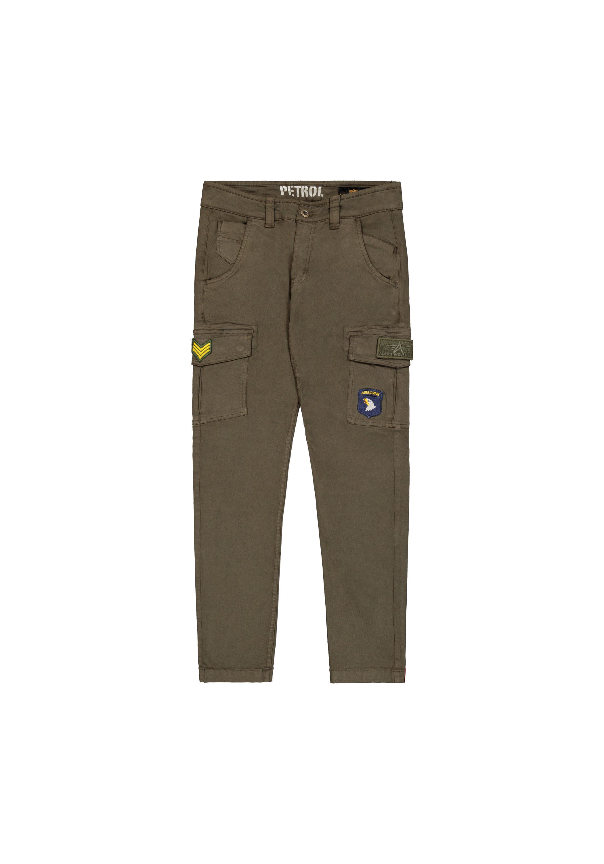 Alpha Industries Cargobroek Alpha Industries Men - Pants Petrol Patch Pant heren broeken maat 30 groen