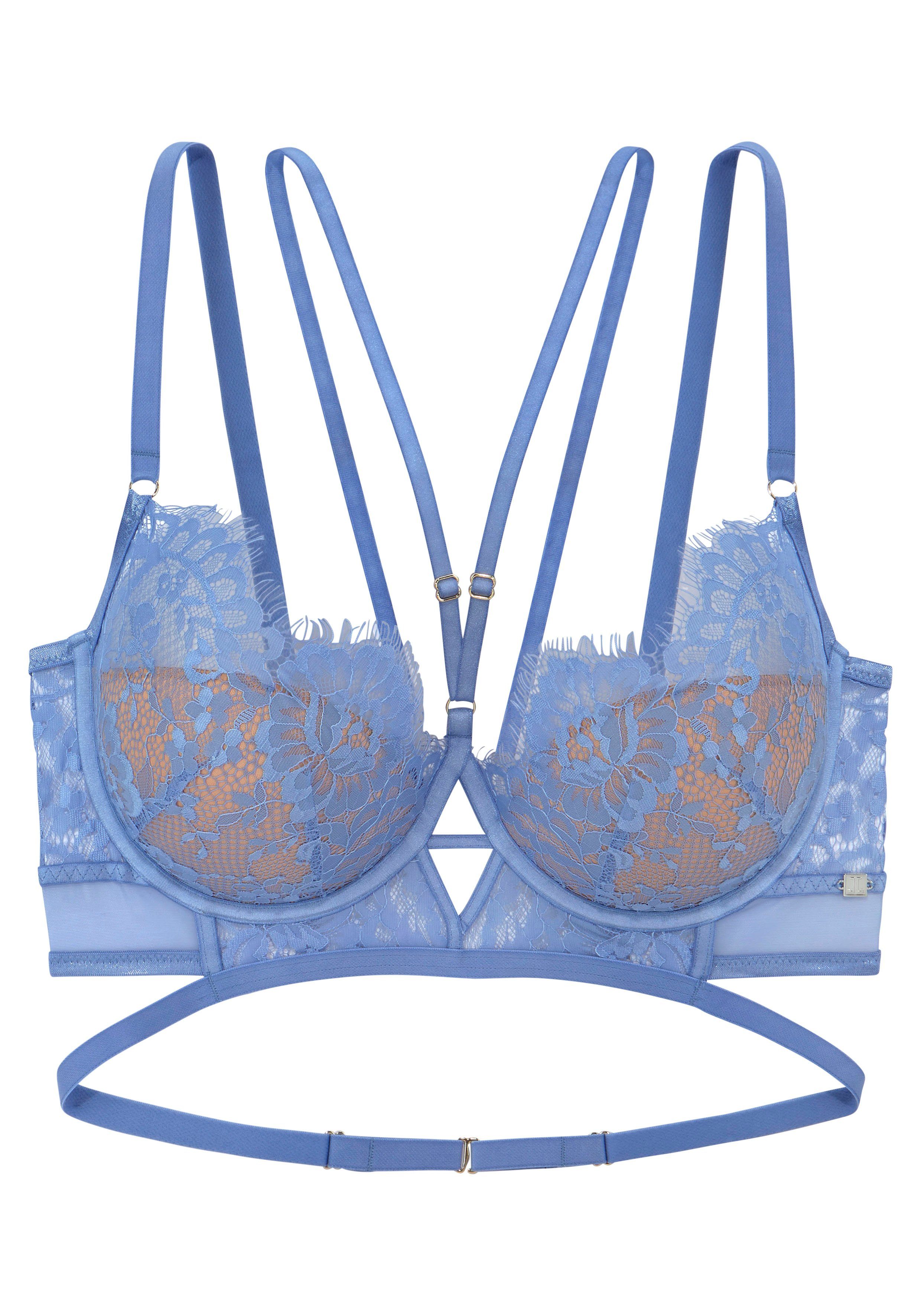 Lascana Push-up-bh in opwindende bandjes-look, sexy dessous