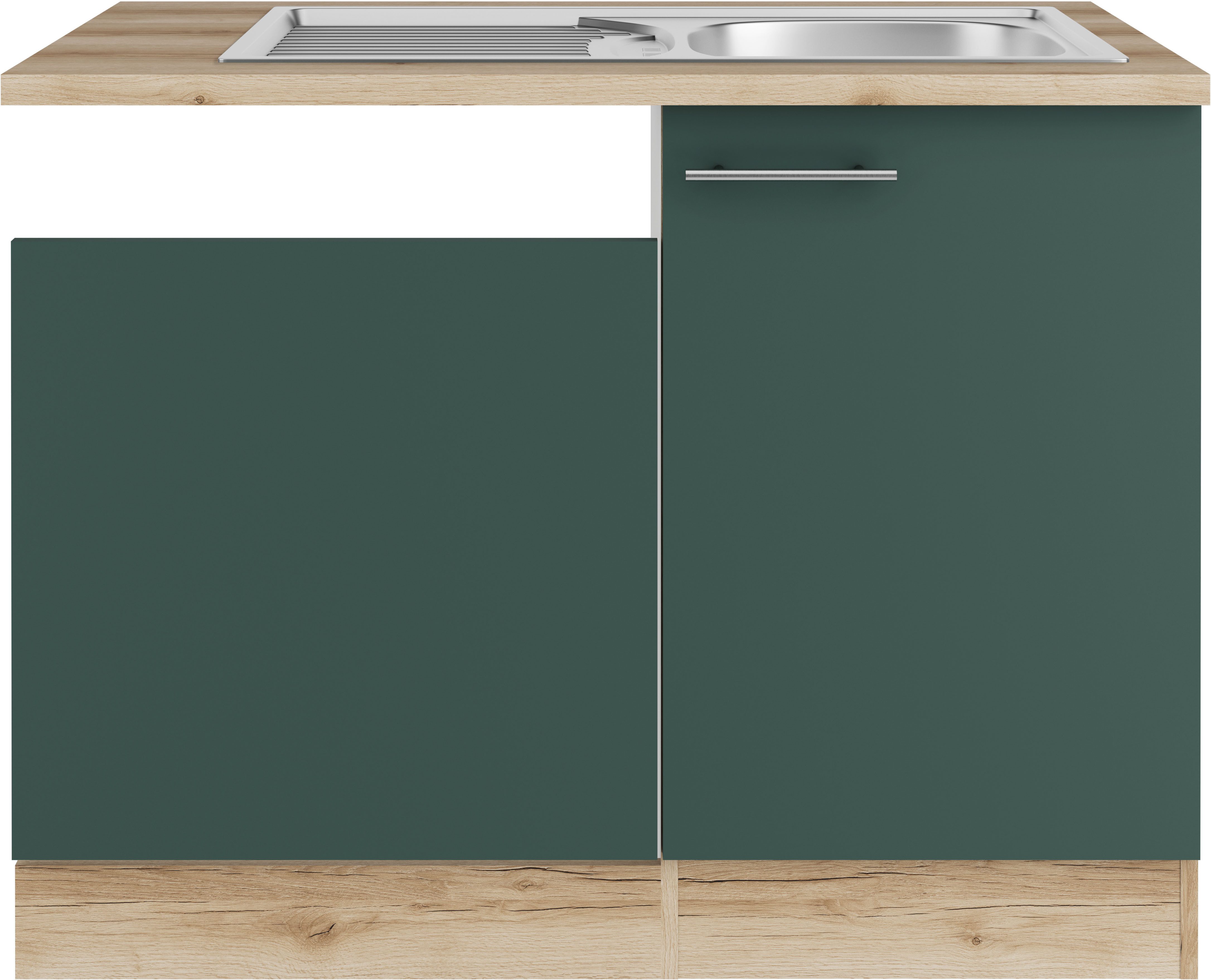 OPTIFIT Gootsteenkast Bella Breedte 110 cm, voor gedeeltelijk geïntegreerde vaatwasser