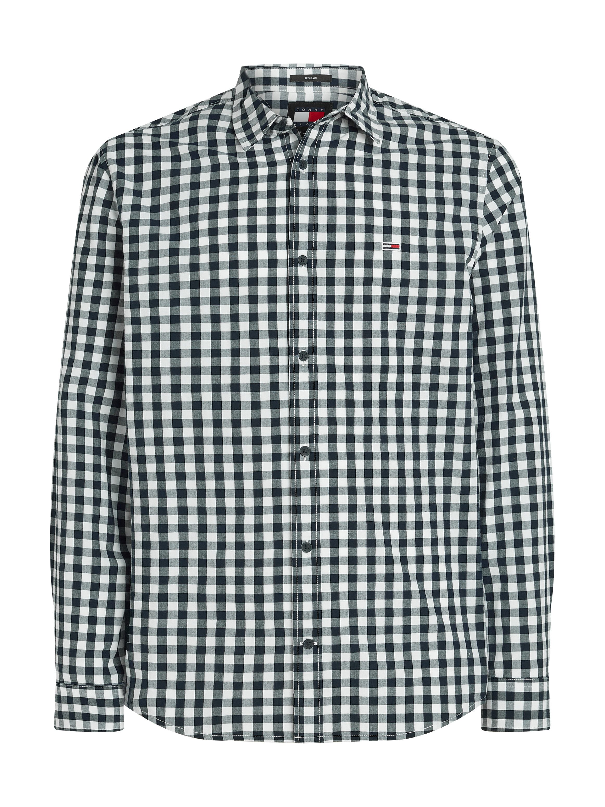 TOMMY JEANS Geruit overhemd TJM REG POPLIN CHECK SHIRT