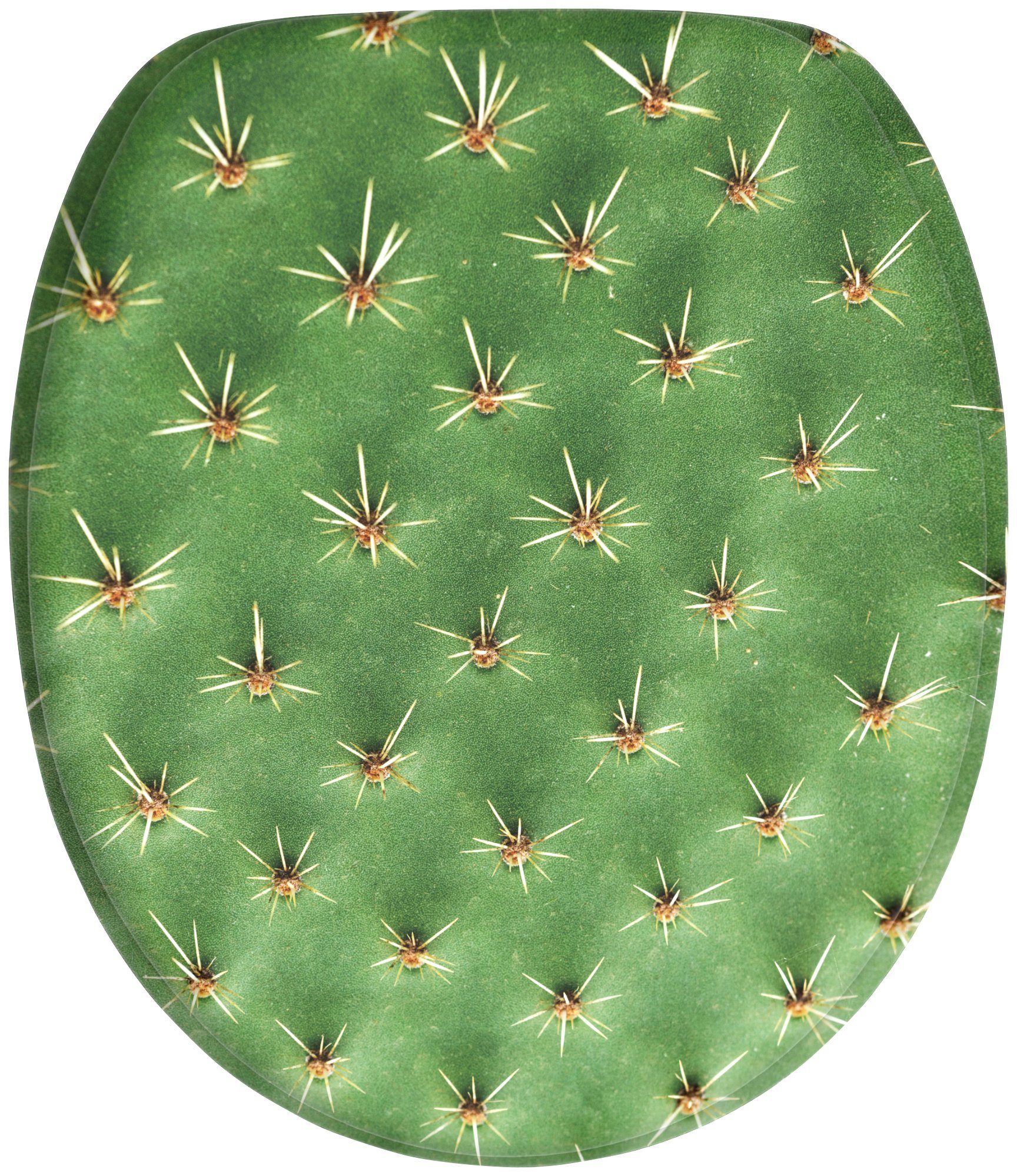sanilo toiletzitting cactus met softclosemechanisme, bxl: 37,7x 42,0 - 47,0 cm groen