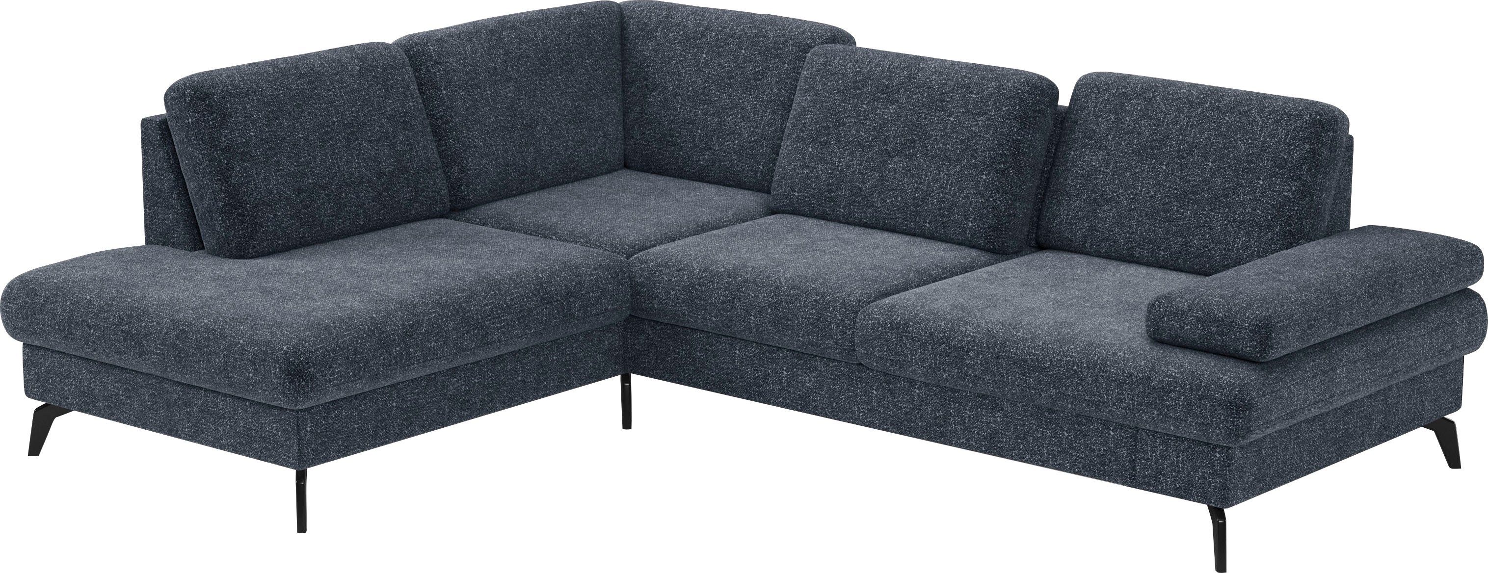 sit&more Hoekbank Morris L-vorm, incl. zitdiepteverstelling keuze uit armleuningverstelling, bedfunctie & bedlade