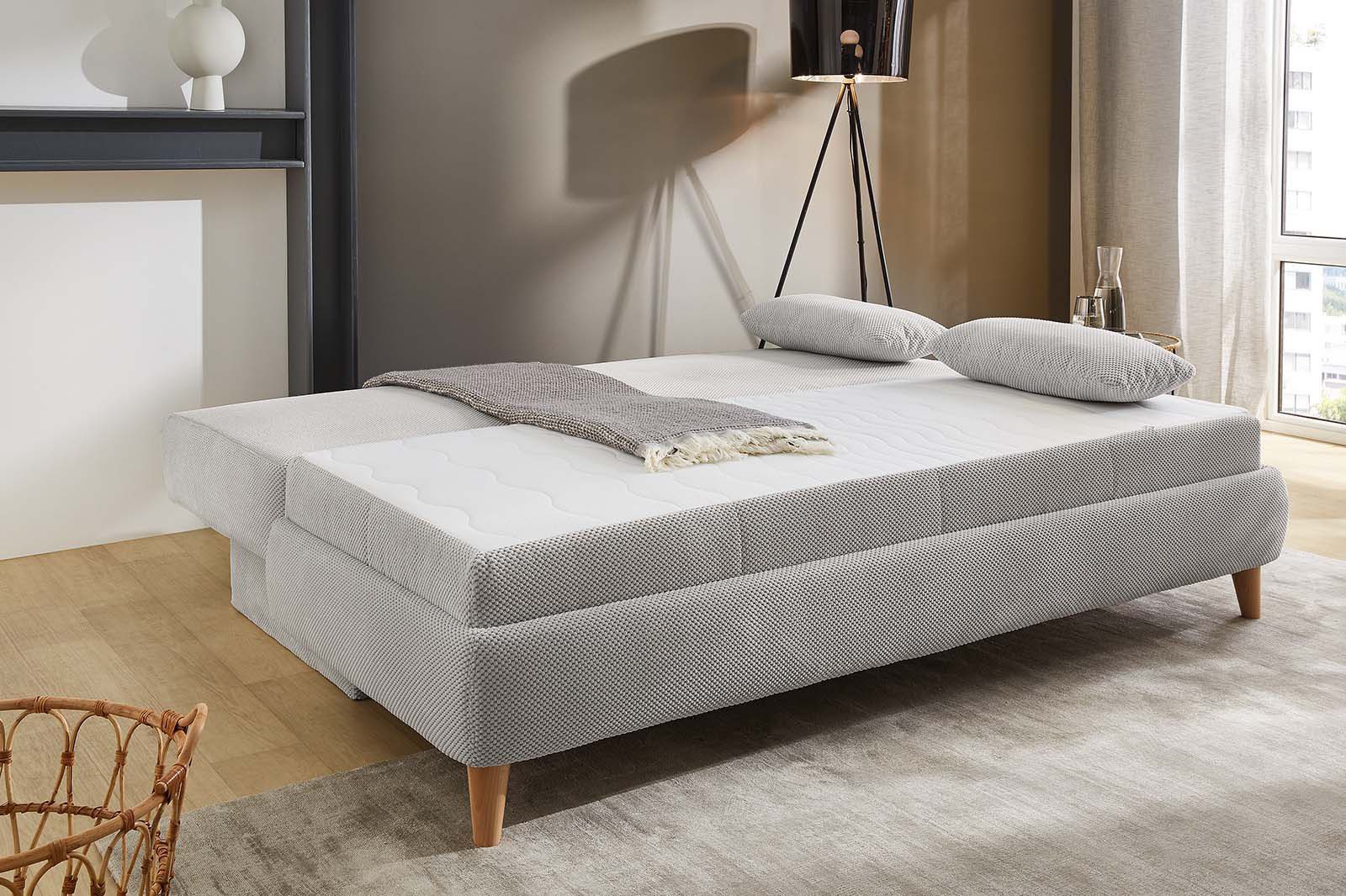 Jockenhöfer Gruppe Slaapbank Maja, slaapbank Omkeerbare pocketveringmatras, ligoppervlak 160x200 cm, bedlade
