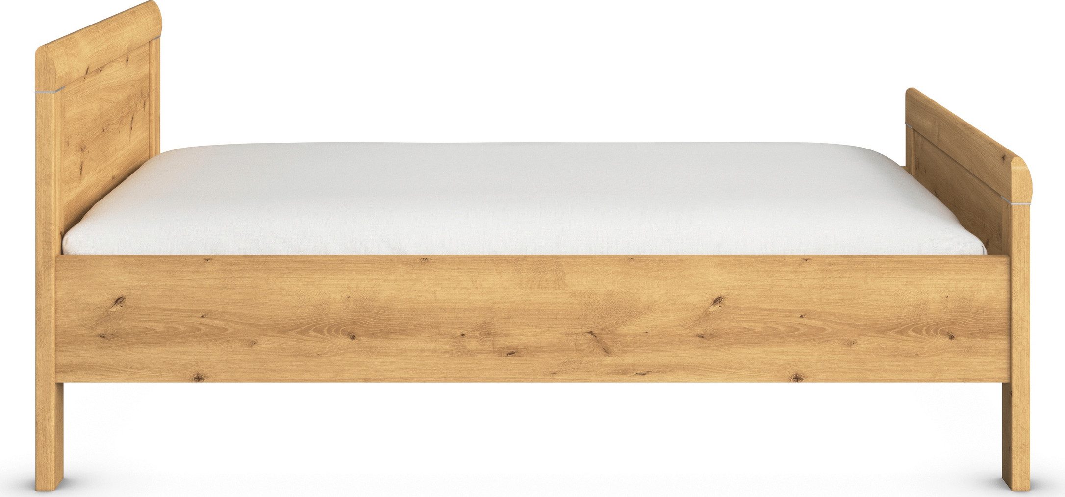 rauch Bed Eenpersoons Stollenbed EVELYN in comfortabele hoogte van houtmateriaal in elegante stijl made in germany