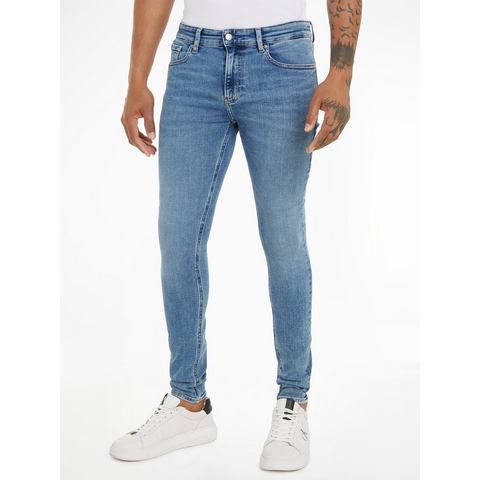 NU 20% KORTING: Calvin Klein Skinny fit jeans Super-skinny in een klassiek 5-pocketsmodel