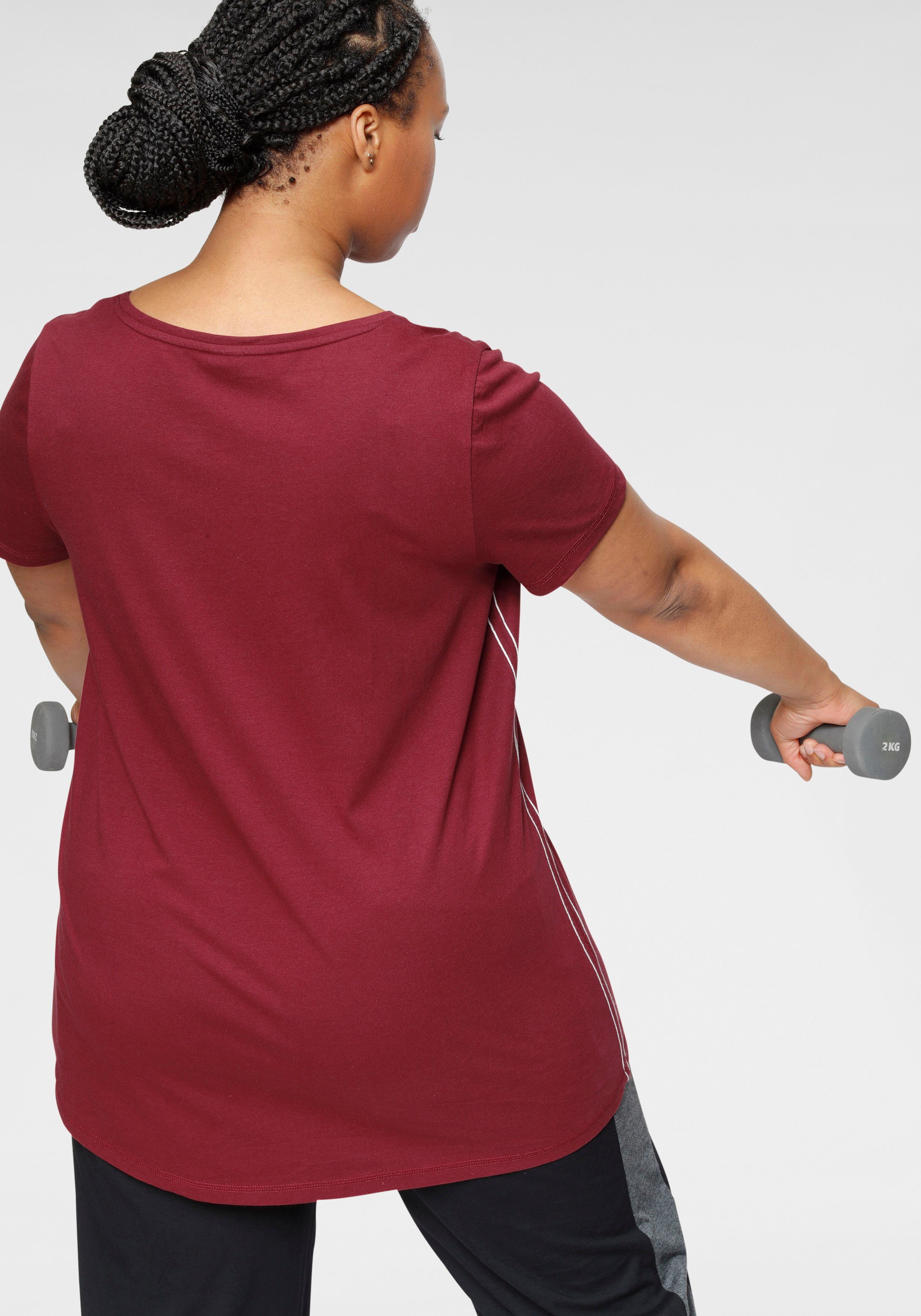 KangaROOS Lang shirt Korte mouw, figuuraccentuerende pasvorm (2-delig, Set van 2)