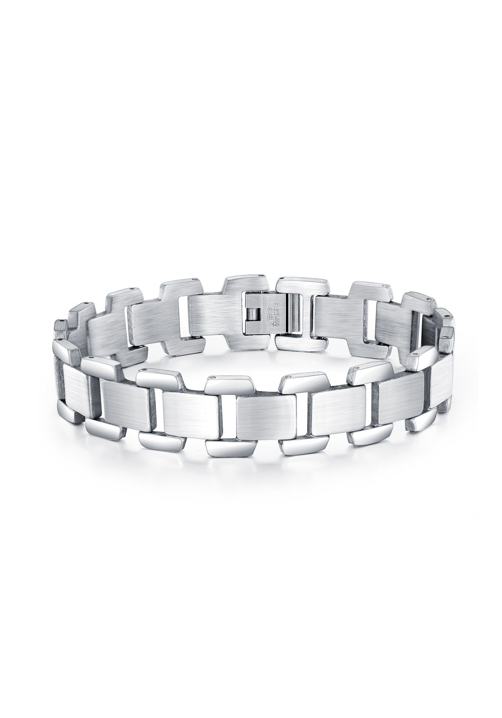 Firetti Schakelarmband Sieraad cadeau klassiek staal, mannelijk heren armbanden zilver(kleur)