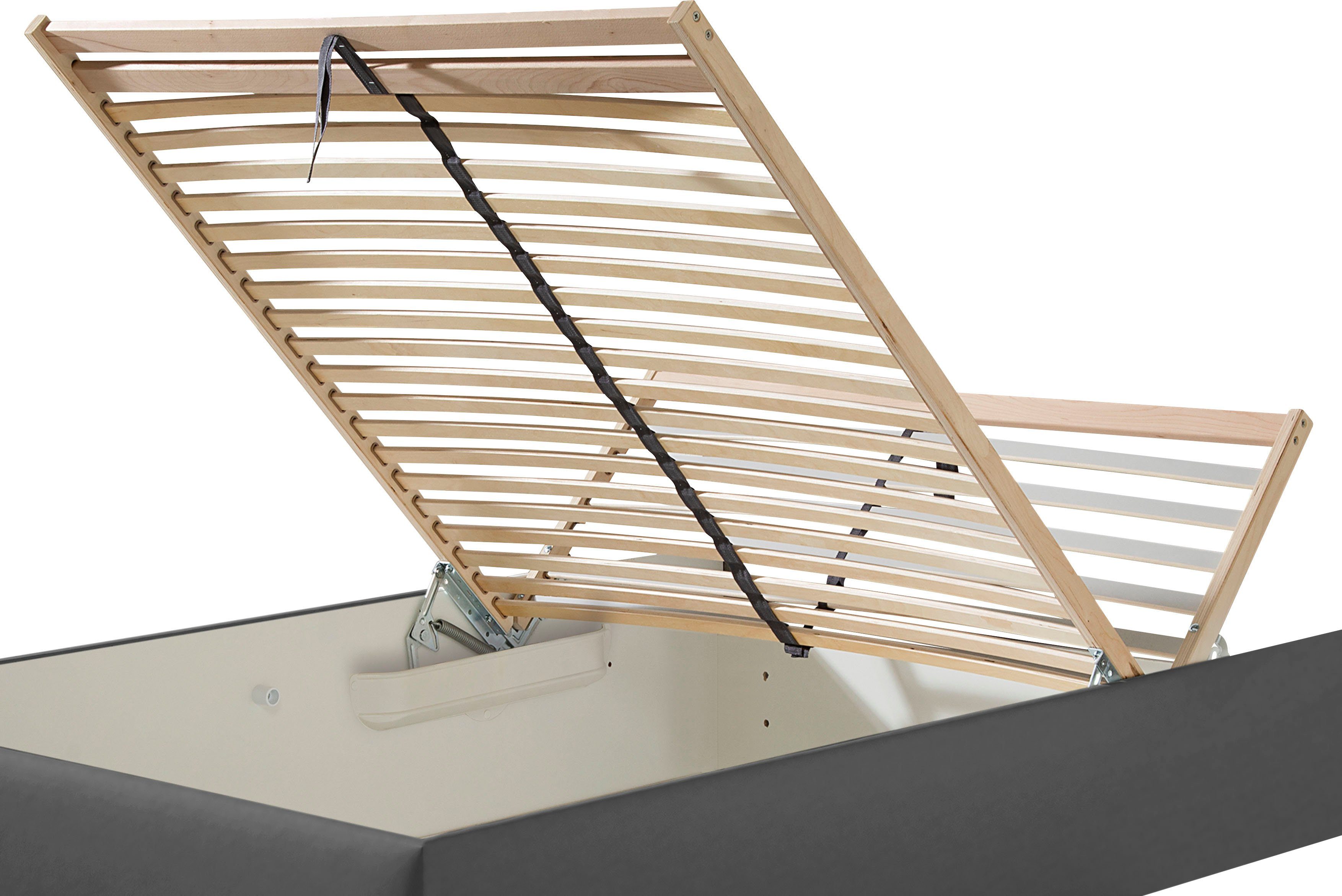Maintal Gestoffeerd bed Mison met of zonder matras bonell-, koudschuim-, pocketveringskern matras