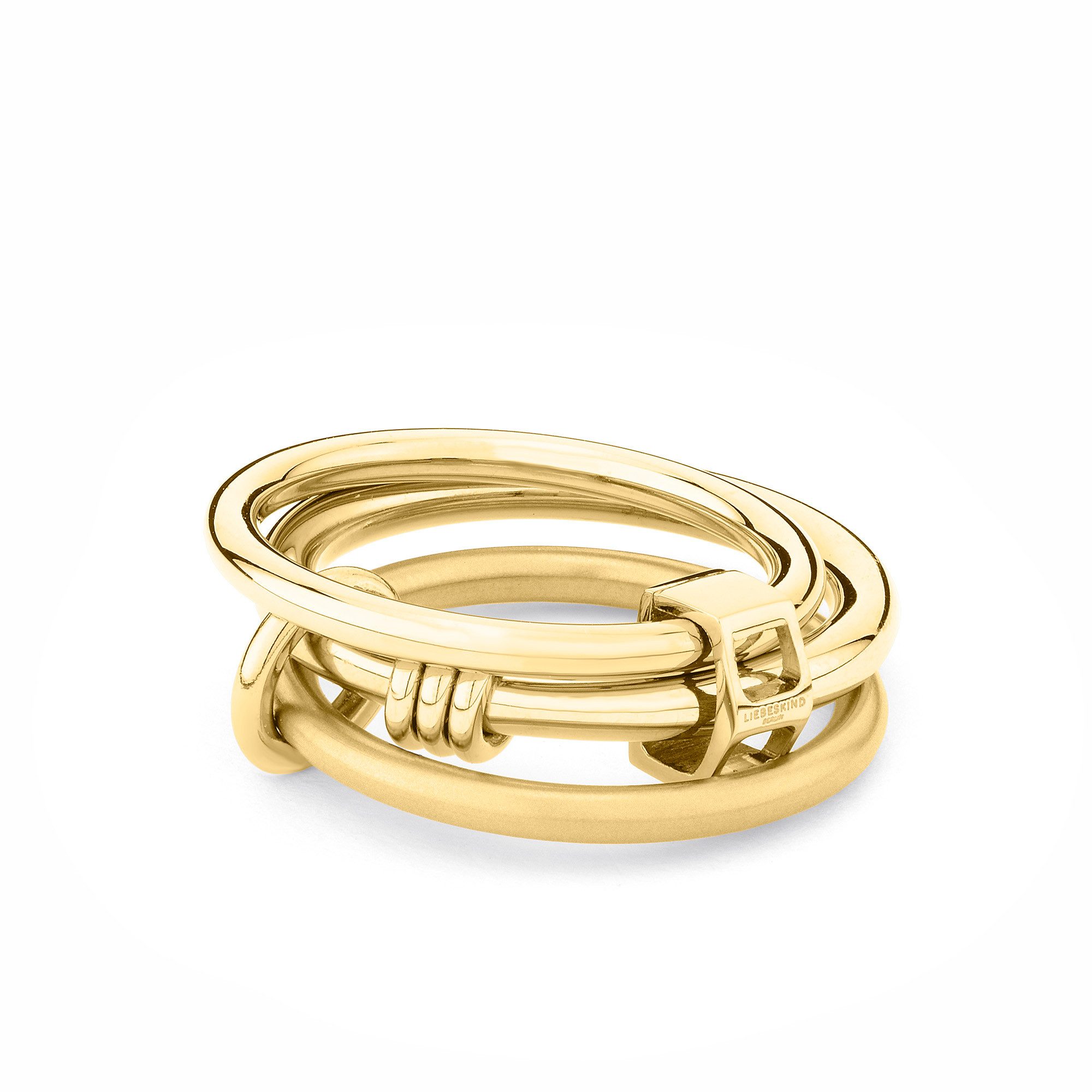 Liebeskind Berlin Ring Sieraden cadeau roestvrijstalen The Layer-Ring
