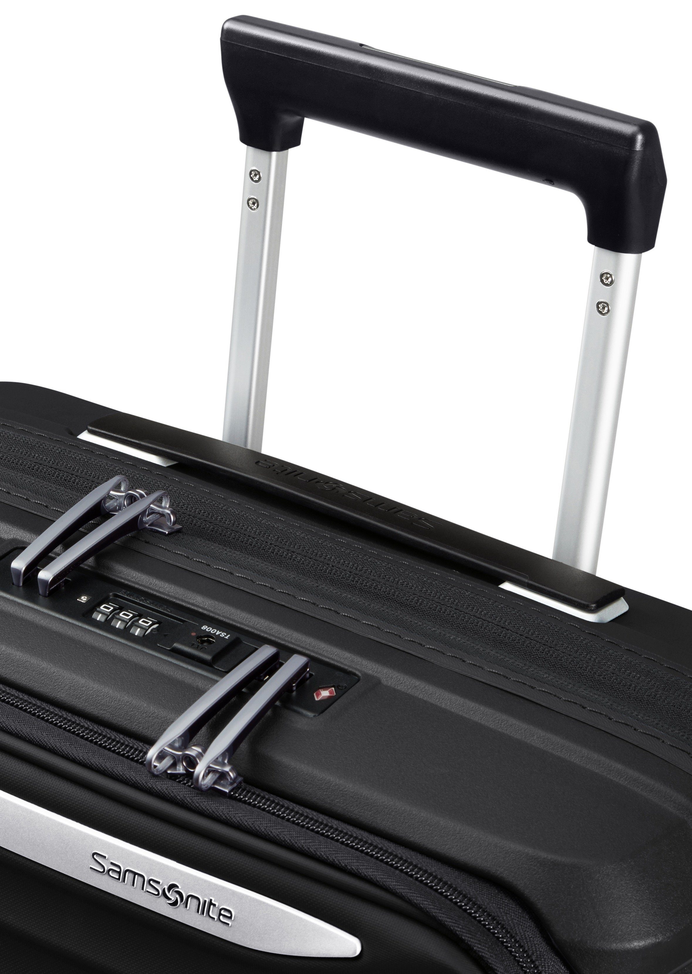 Samsonite Hardshell-trolley UPSCAPE 55 met voorvak Easy-access voorkant vak handbagage harde koffer TSA-cijferslot