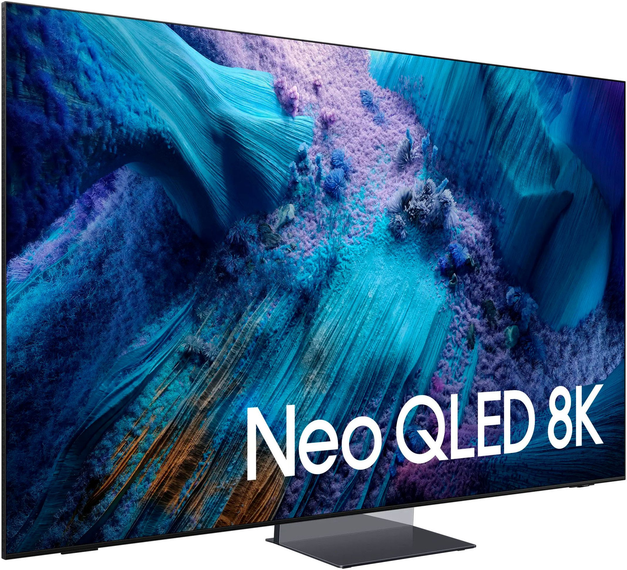 Samsung QLED-TV GQ85QN990FT QLED Mini LED-televisie, 8k ai upscaling pro & glare free, draadloze one connect box, art store