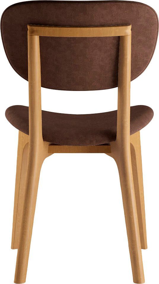 INOSIGN Stoel COZY Made in Italy Frame in beuken, kersen- of notenhout, massief hout, designstoel (set, 2 stuks)