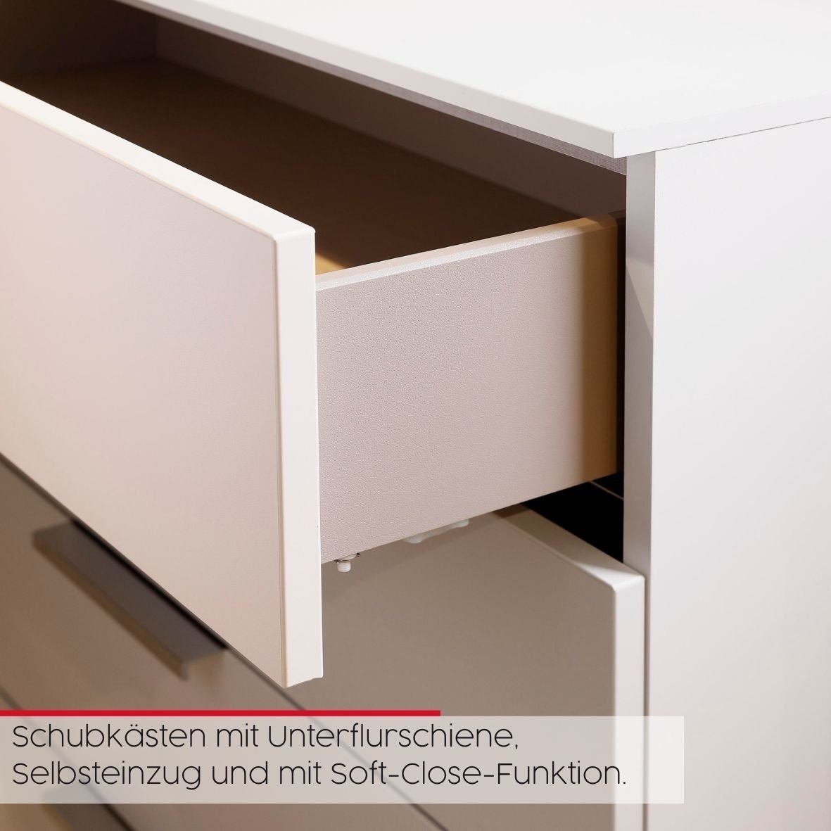 rauch Ladekast Flipp ladekast, waskast, kast bestseller OTTO's Choice 2 deurs met 5 laden en soft-close functie in 2 breedtes