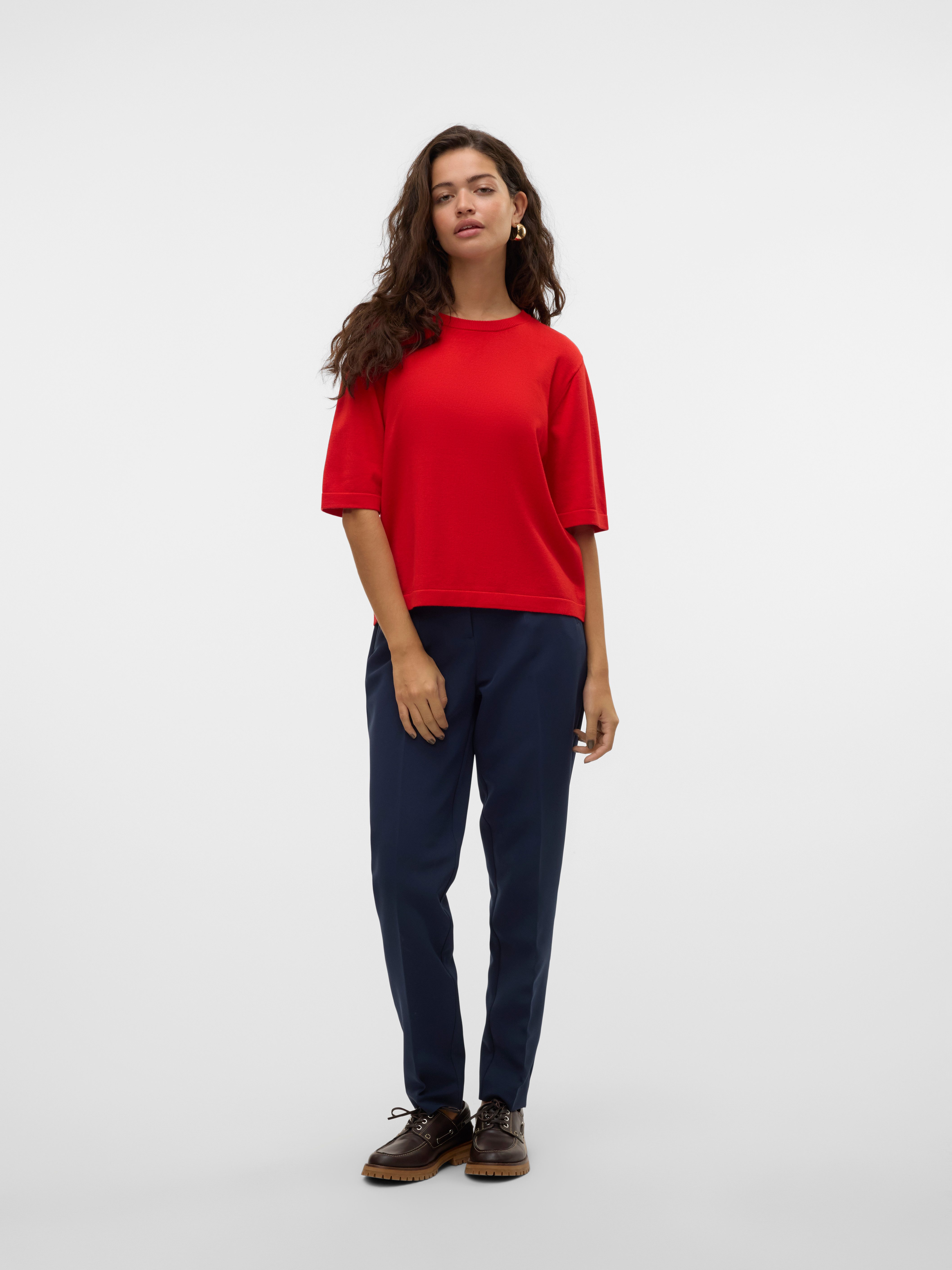 Vero Moda Trui met korte mouwen VMSILJE 2/4 O-NCK OVERSIZE PULL GA NOOS