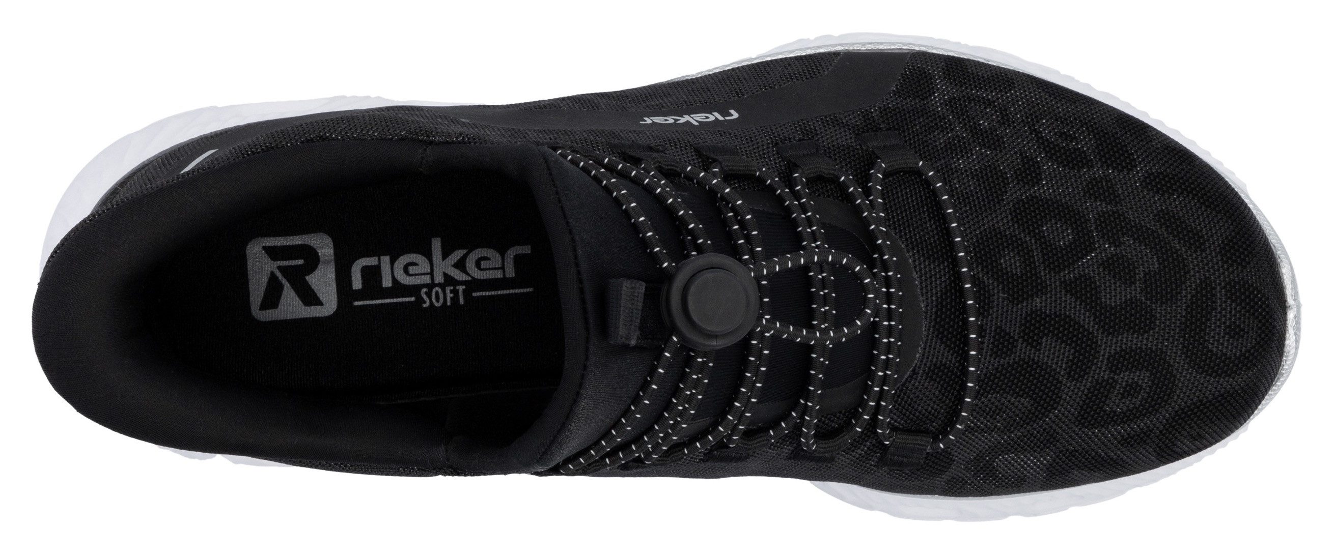 RIEKER Sport Slip-on sneakers , vrijetijdssneaker, instapschoen in leeuw-look, met memosoft binnenzool