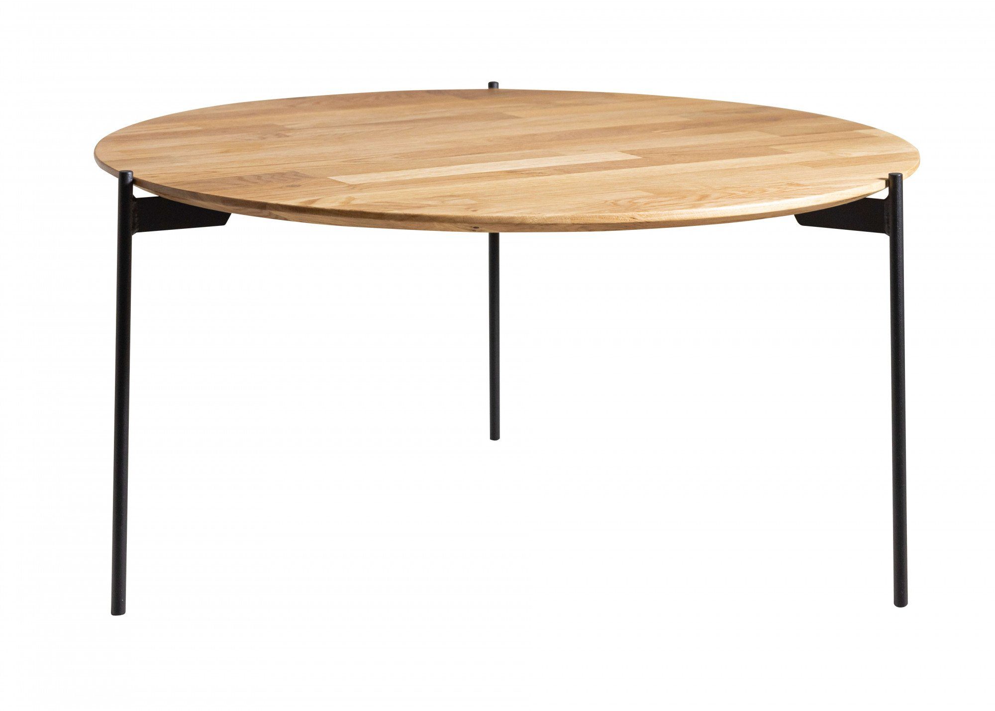 Home affaire Salontafel Rombo rond salontafels maat 74 cm x 38,5 cm x 74 cm beige