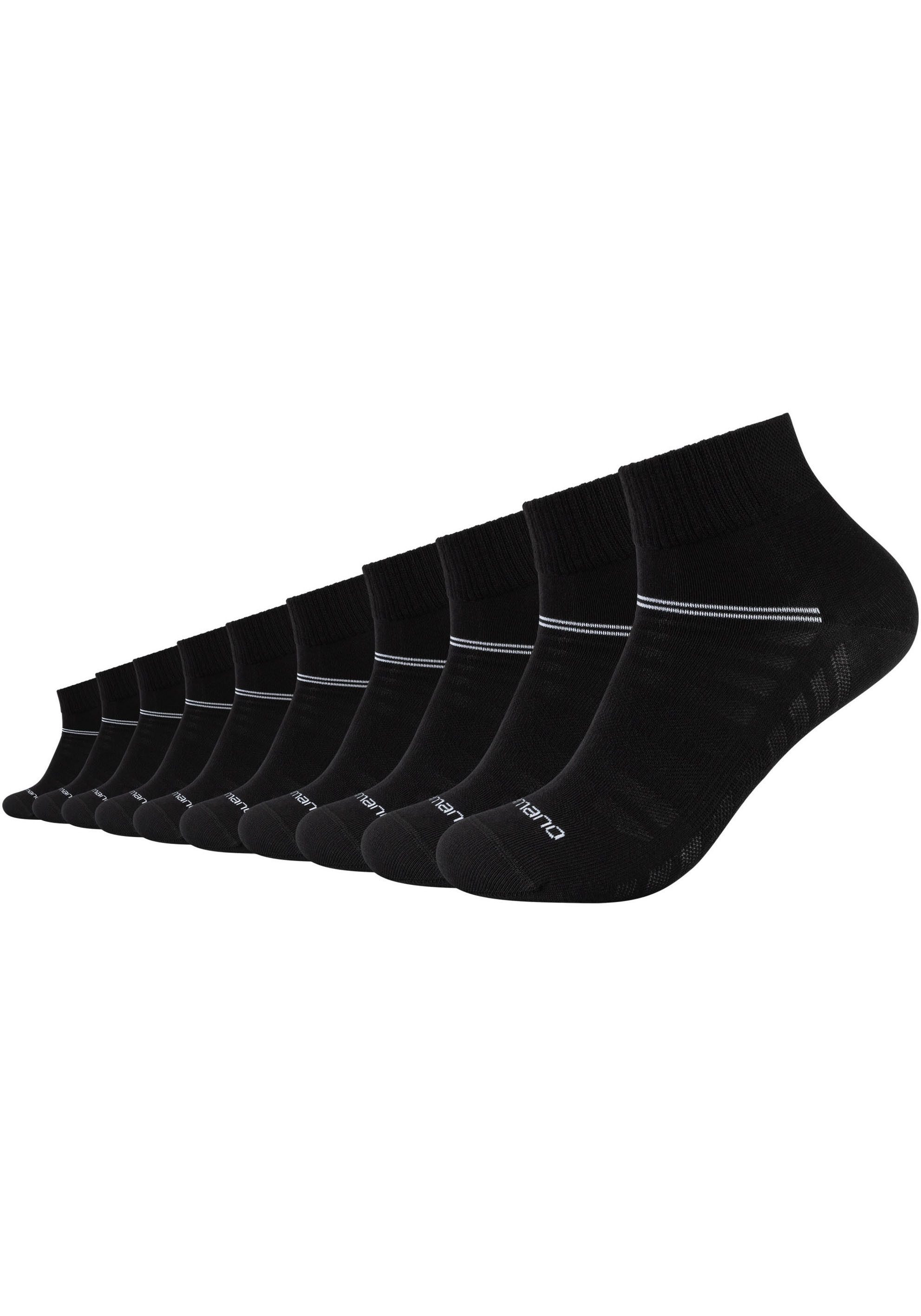Camano Korte sokken Mesh ventilation met harmonieuze kleurverloop-look (Set van 10)