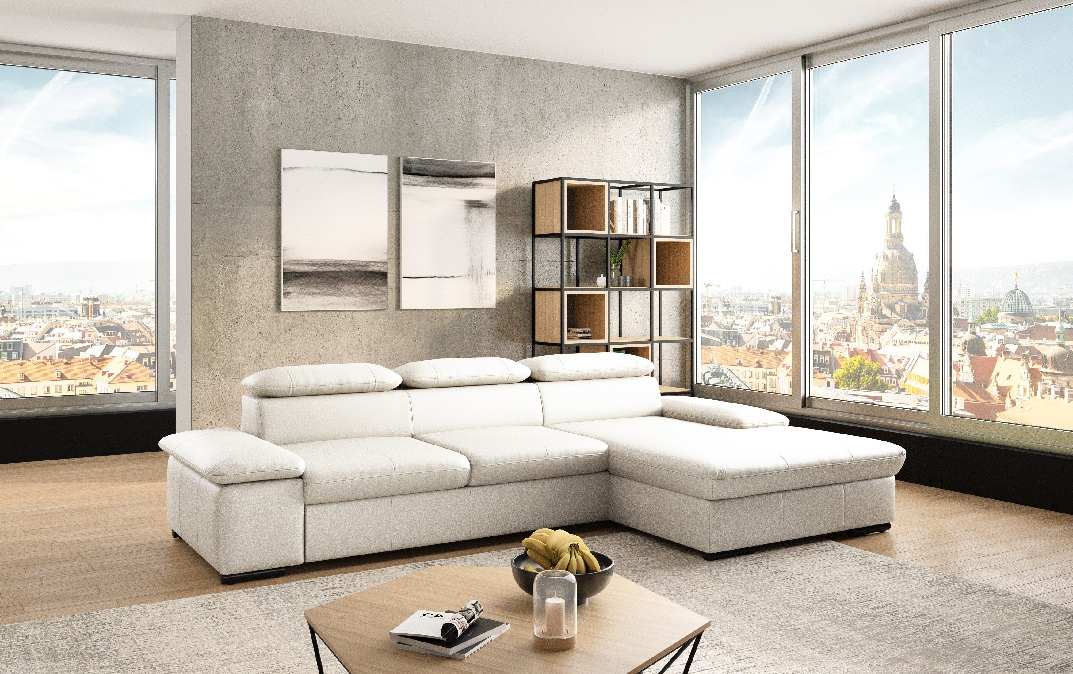 sit&more Hoekbank Alcudia L-vorm optioneel met slaapfunctie