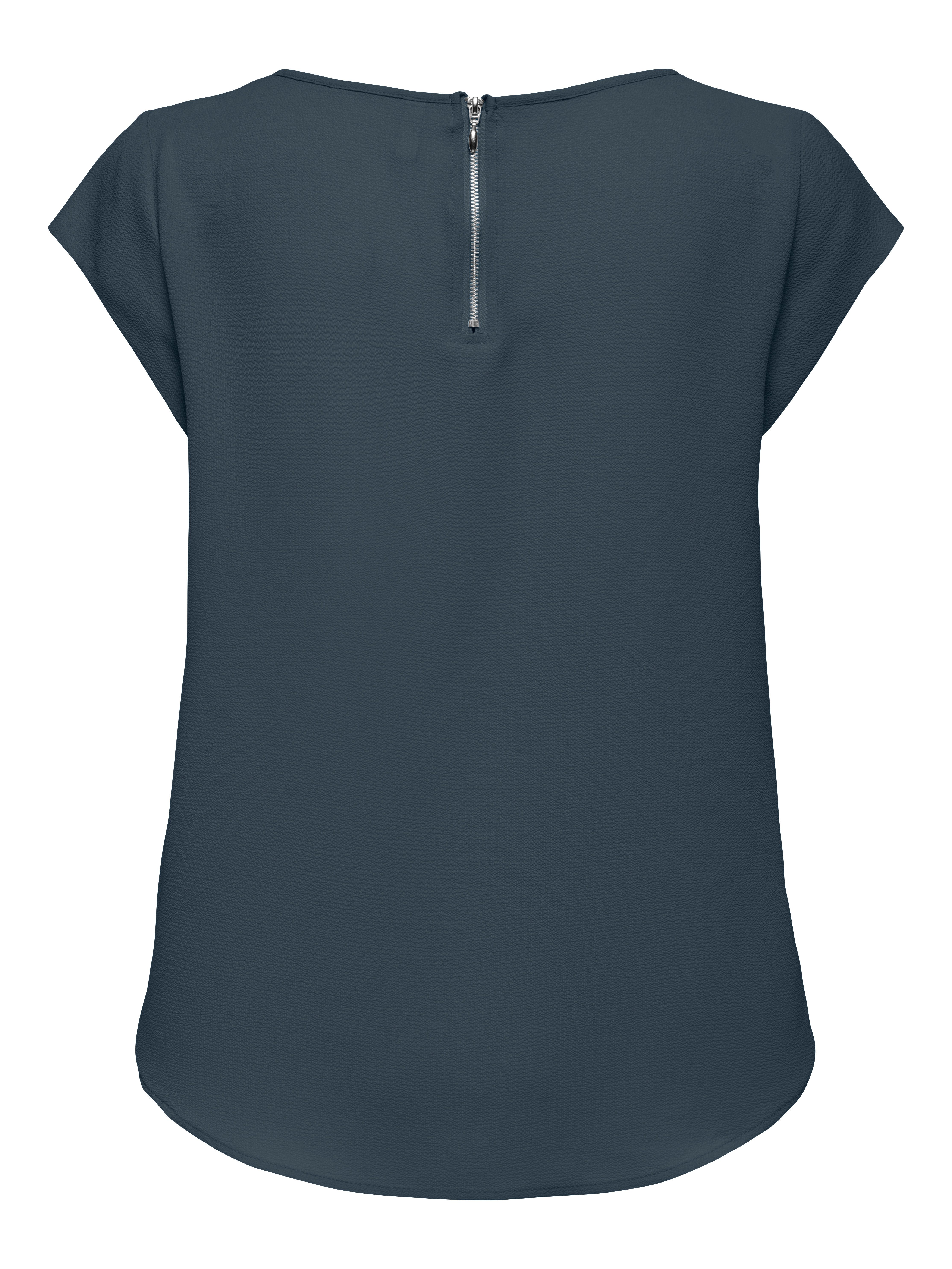 Only Blouse met korte mouwen ONLVIC S/S SOLID TOP NOOS PTM