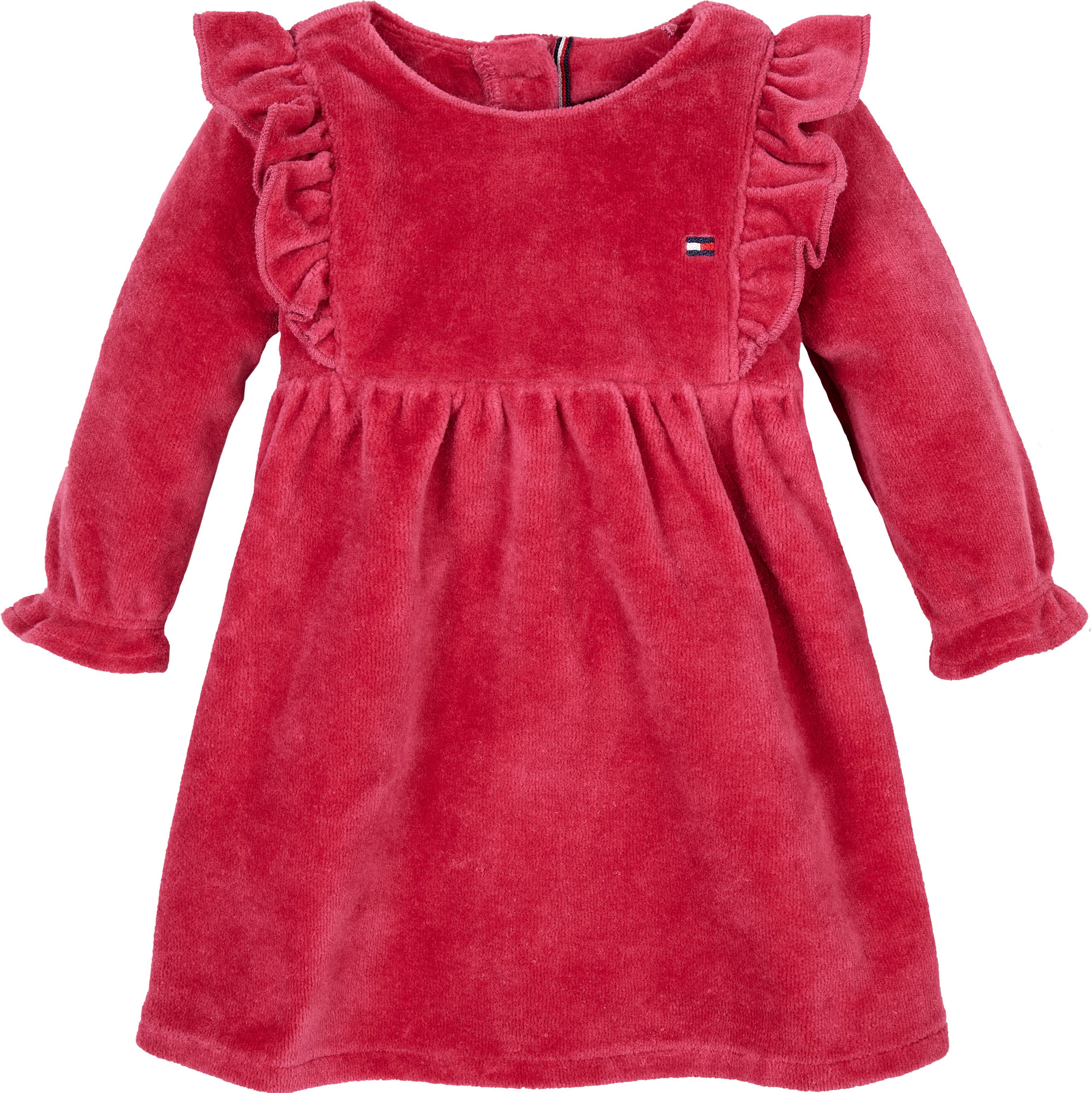 Tommy Hilfiger Jurk in a-lijn VELOUR DRESS LS