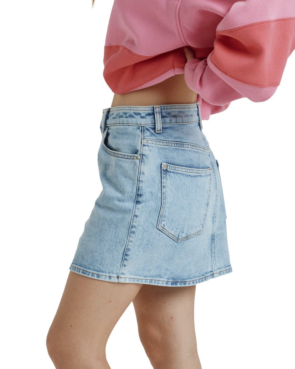 Roxy Zomerrok Rain Mini Skirt Beau Blue