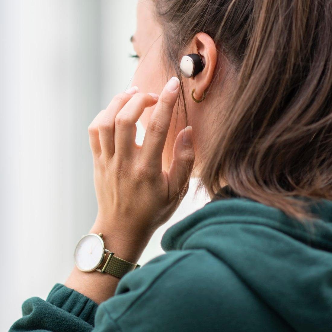 Hama Bluetooth-hoofdtelefoon Spirit pure True wireless, in-ear BT hoofdtelefoon draadloos Finger-Touch Sensor, volumeregeling, antwoordknop, stembediening