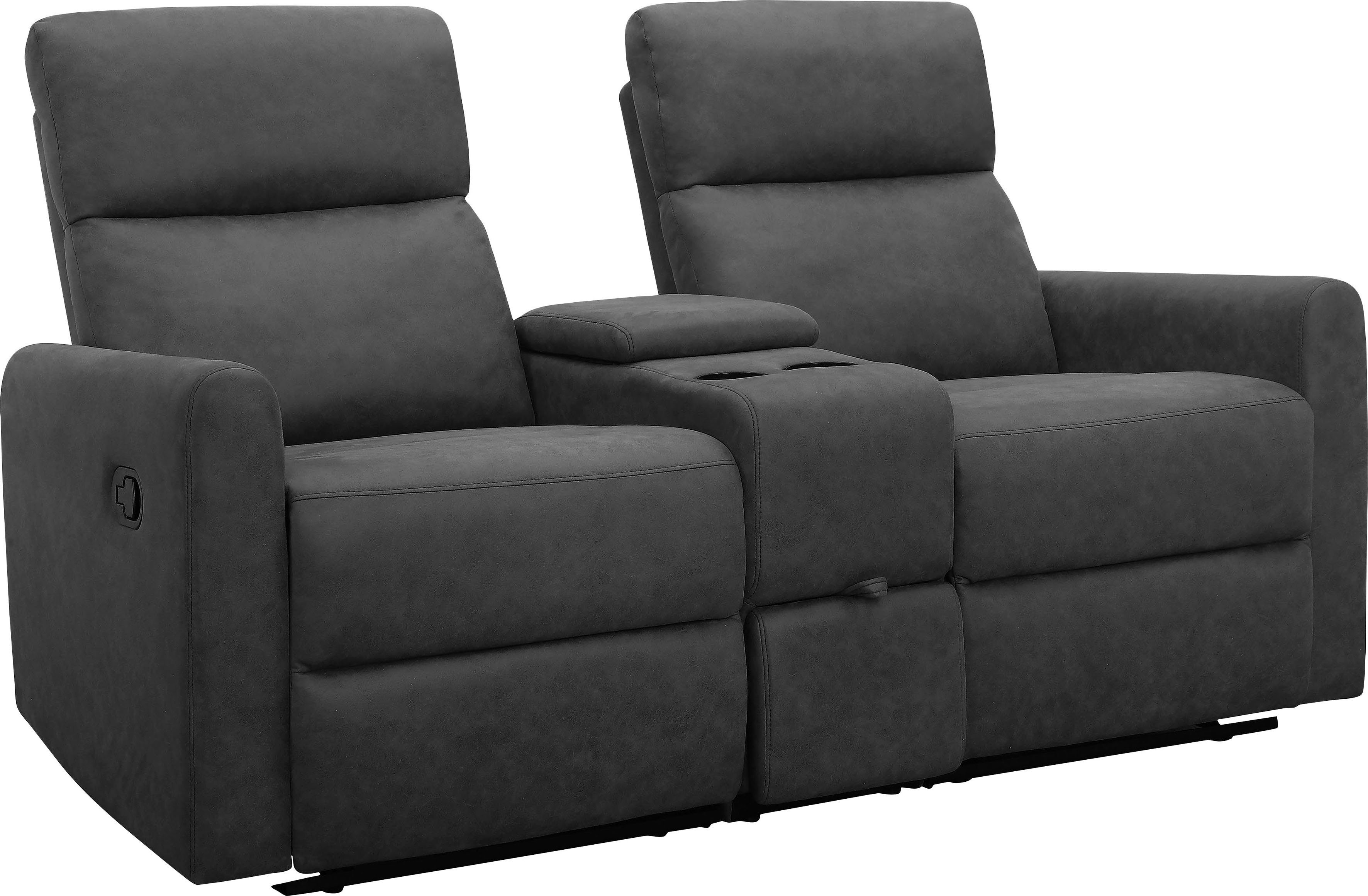 Home affaire 2-zitsbank Daoulas, 2-zits bioscoopbank, TV-fauteuil, multimedia bank