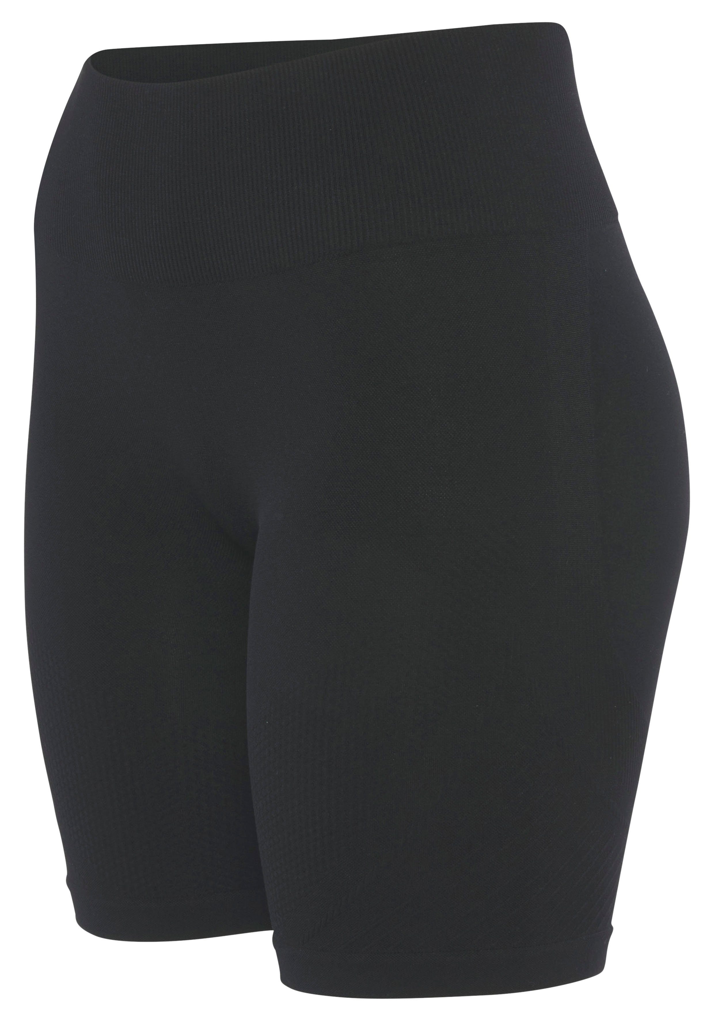 Lascana Functionele short Po Push Up met ribstructuur en shaping-effect sportshorts