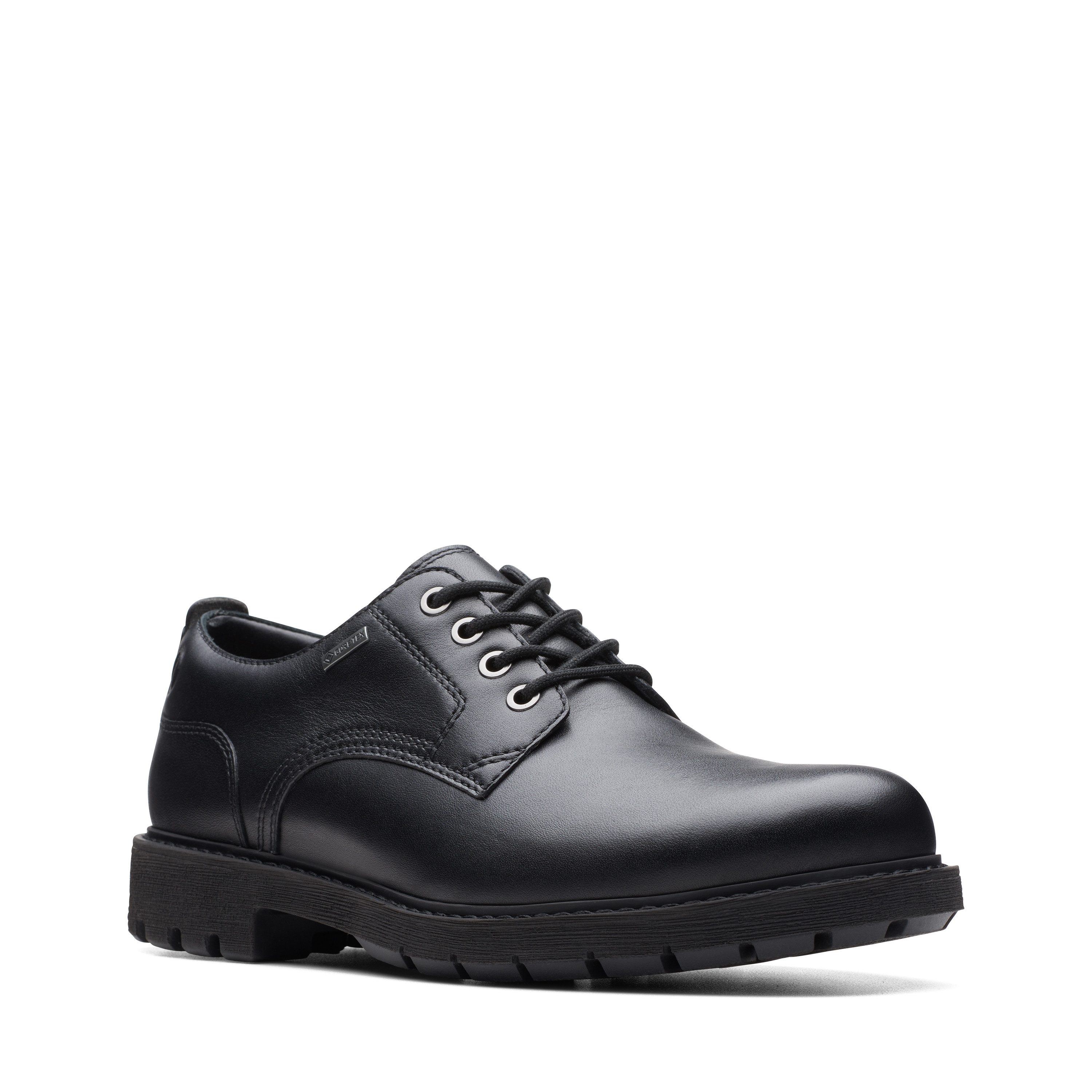 Clarks Veterschoenen BatcombeTieGTX Business schoen, kostuum schoen, comfortschoen met waterdichte Gore-Tex heren veterschoenen maat 41 zwart