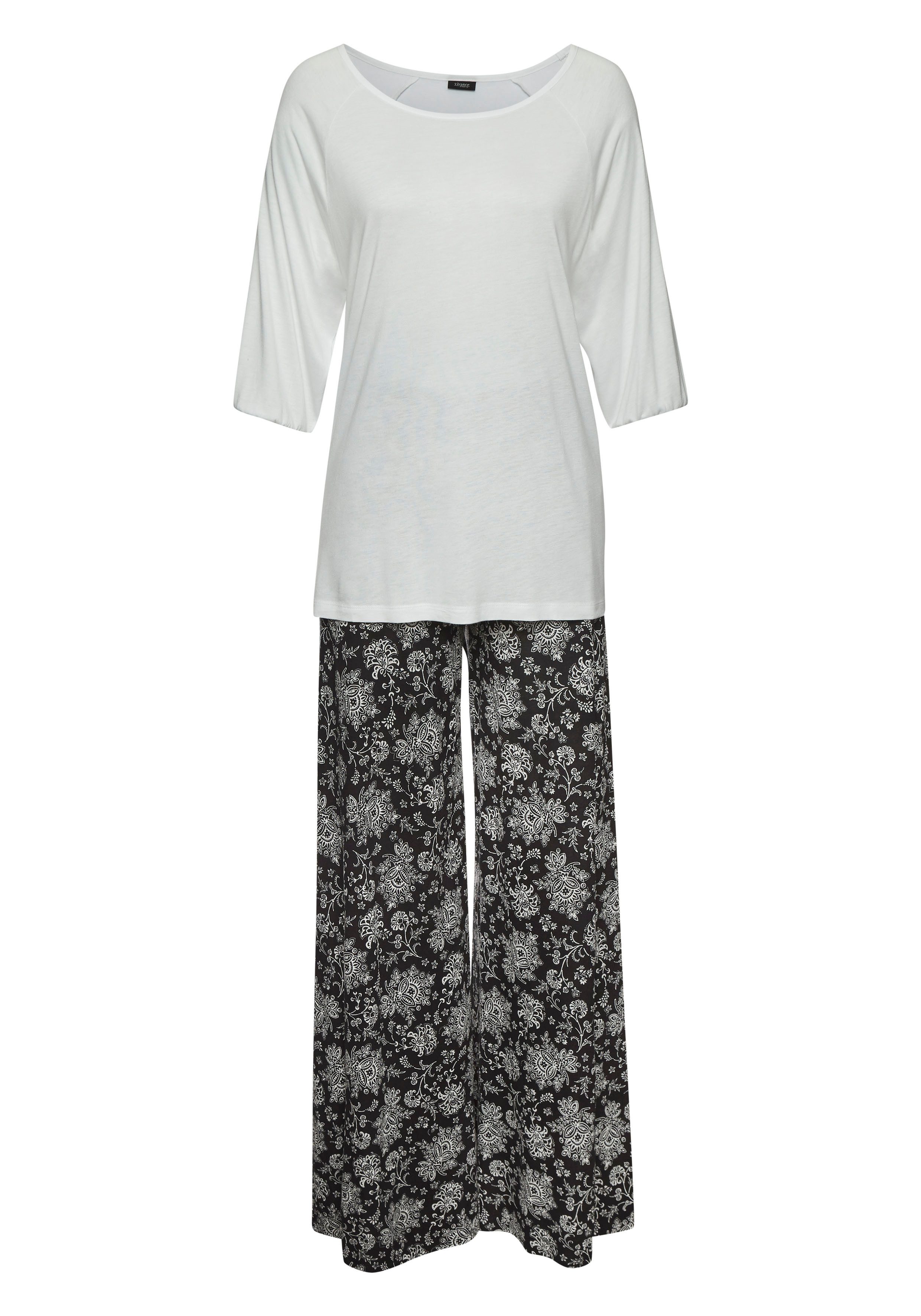 Vivance Dreams Pyjama met paisley patroon (2-delig)