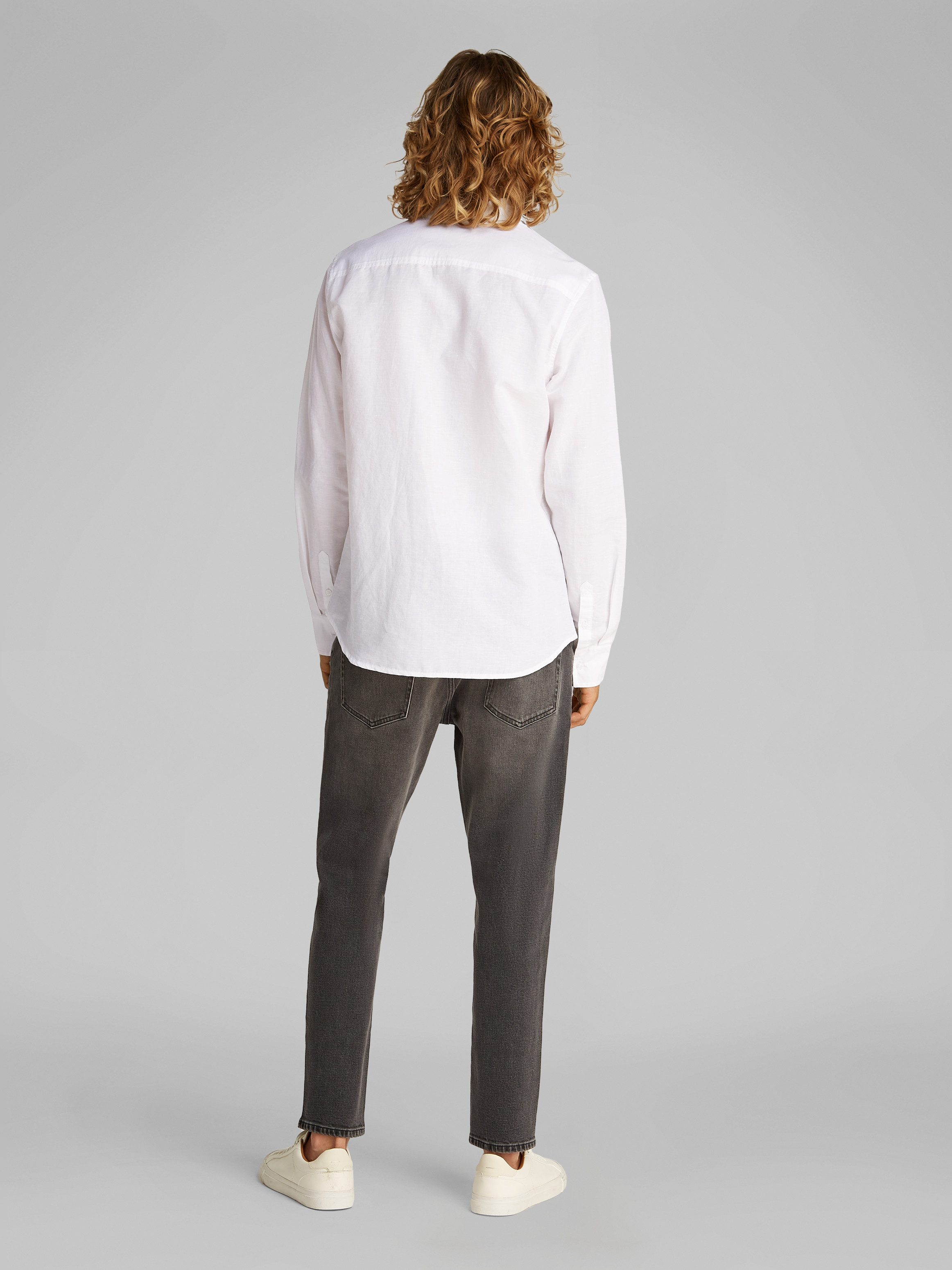 Calvin Klein Linnen overhemd LINEN COTTON SHIRT