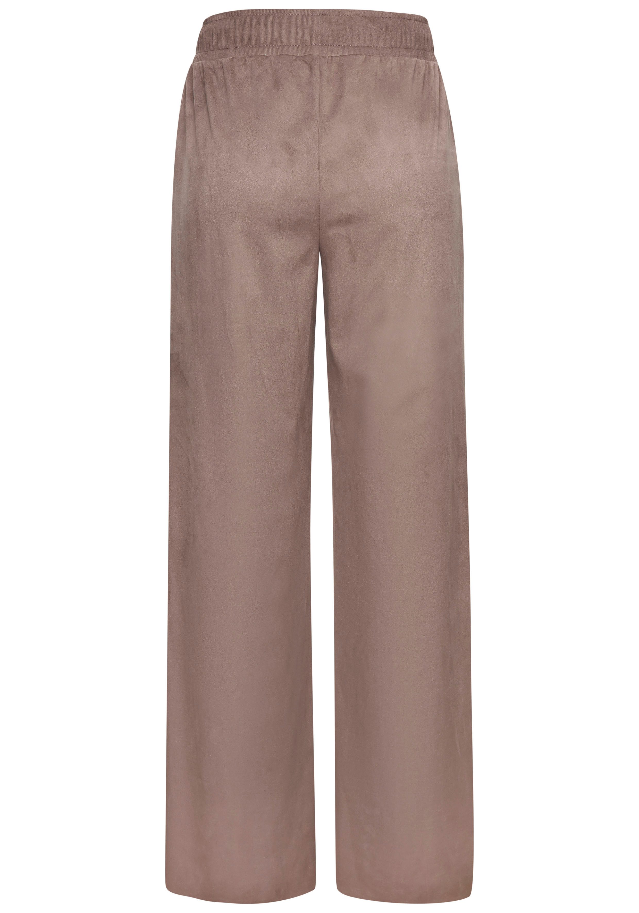 French Connection Comfortbroek van veloursleer-imitatie met zijzakken, loungewear
