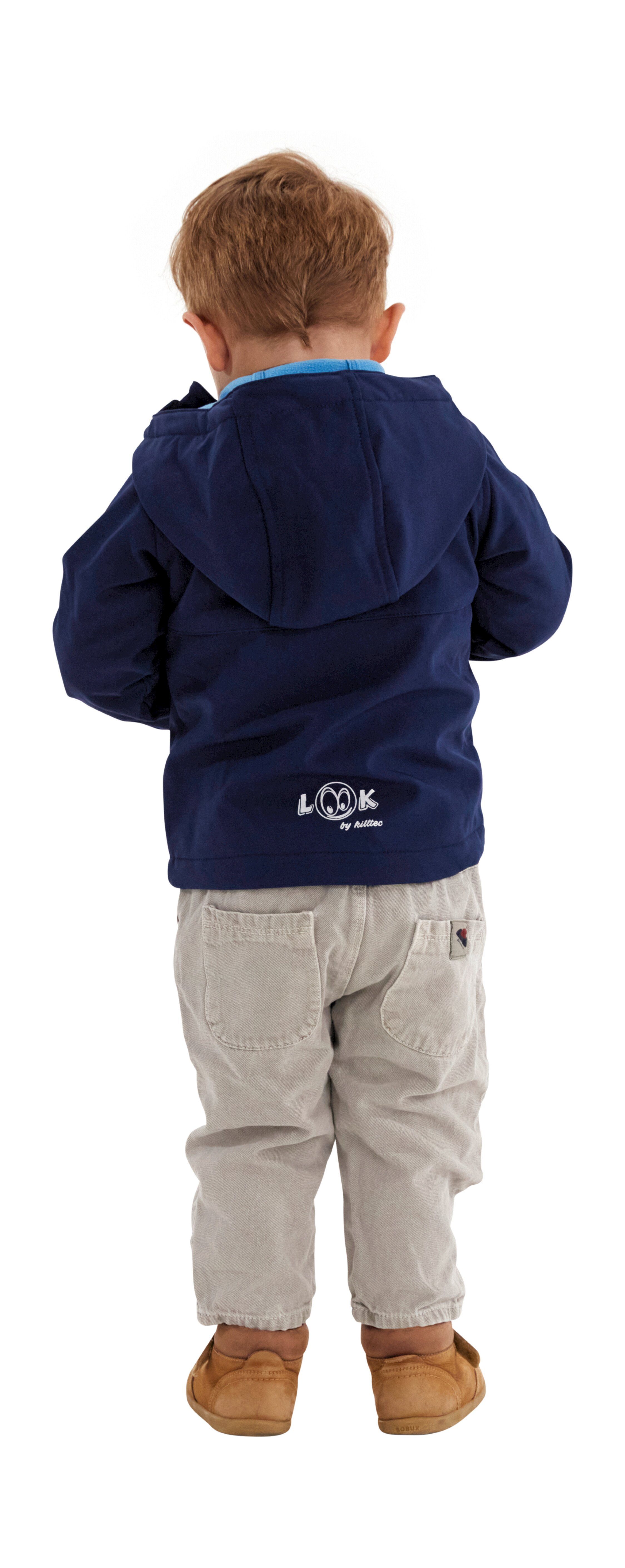 Killtec Softshell-jack Mini softshell-jack Waterafstotende softshelljack, warm, kleurafgebakende accenten