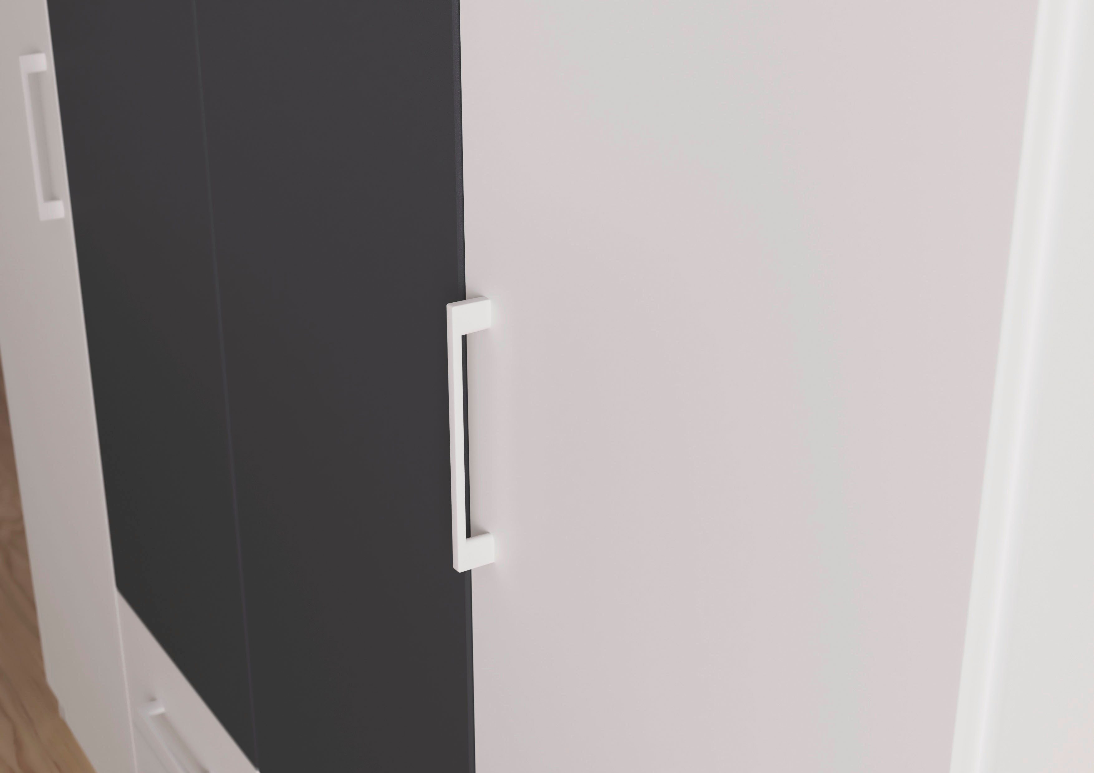 rauch Draaideurkast Kledingkast garderobe KREFELD optioneel met spiegel met 3 greepvarianten, incl. praktische lades made in germany
