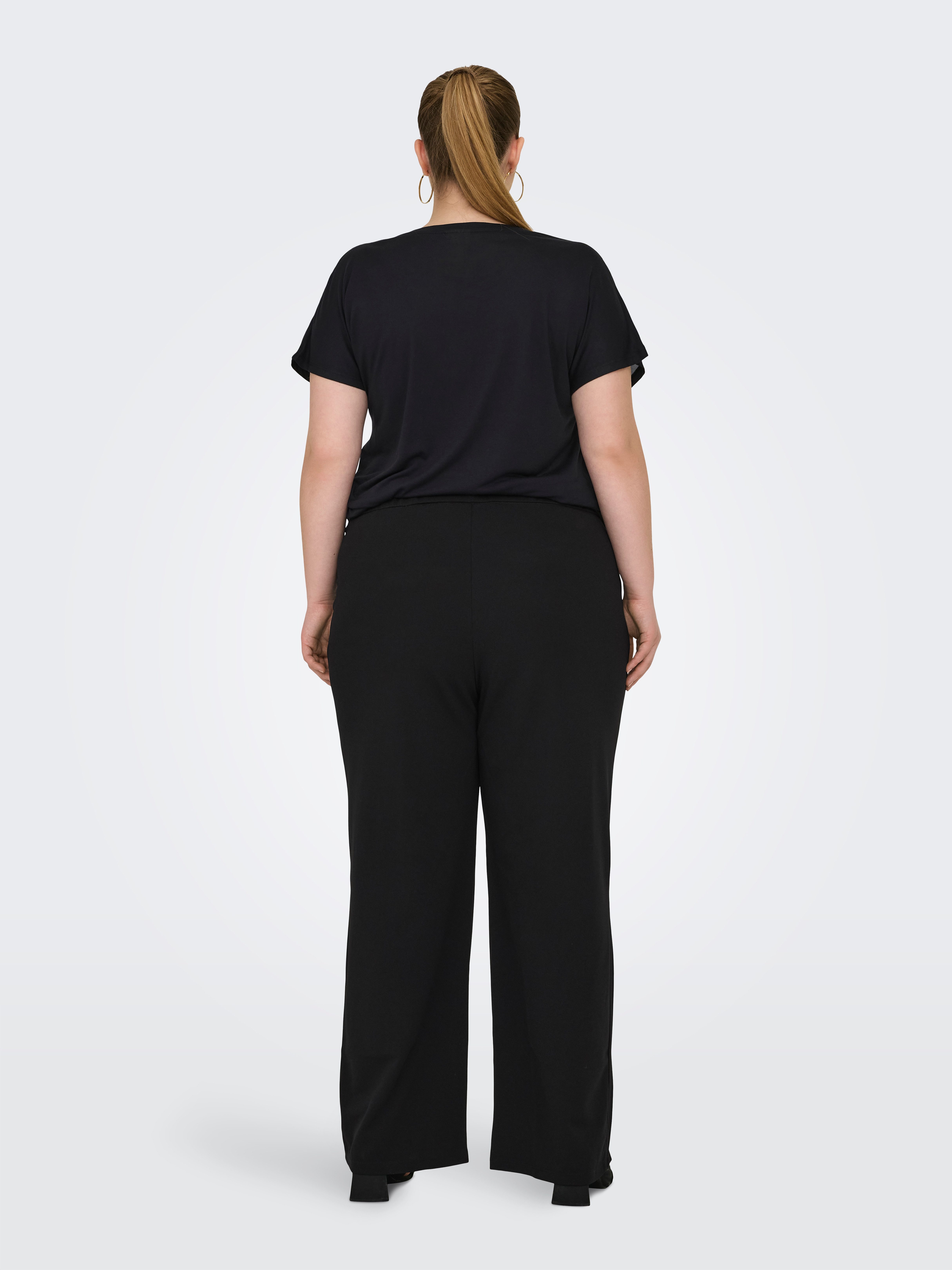 ONLY CARMAKOMA Jerseybroek CARSANIA BUTTON PANT JRS PNT NOOS