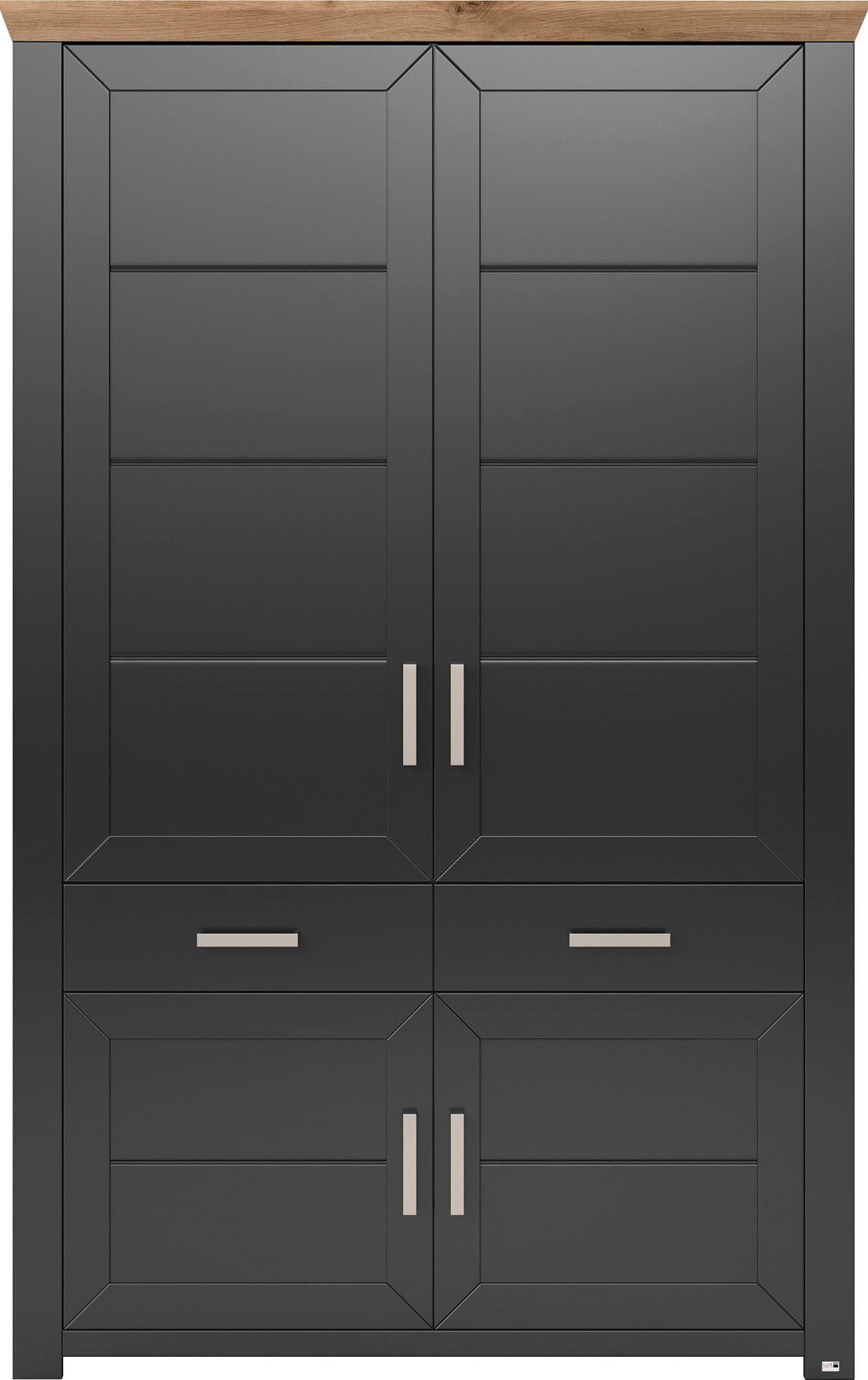 set one by Musterring Kastelement York met veel opbergruimte, verkrijgbaar in 3 kleuren, breedte 129 cm
