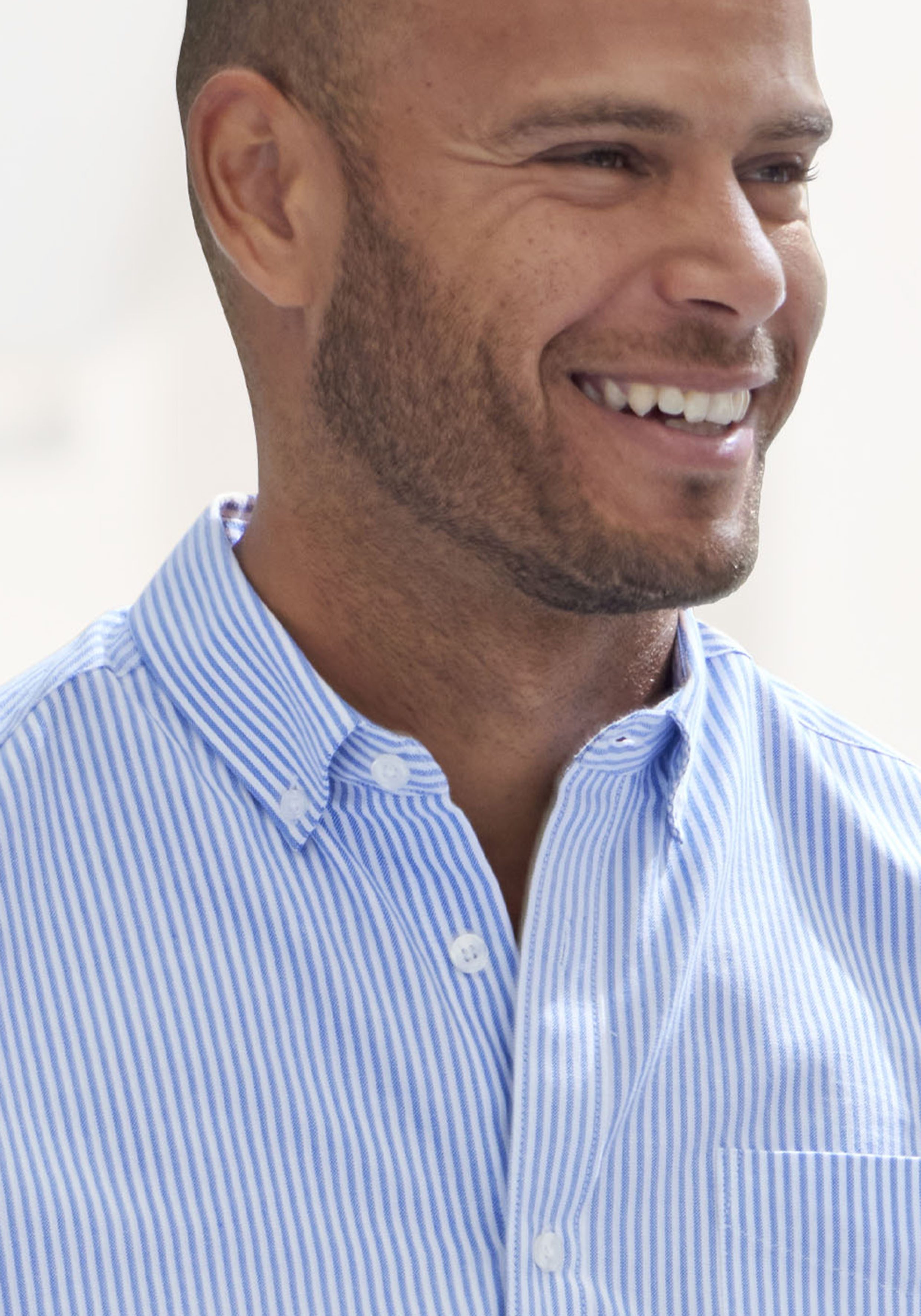 H.I.S Overhemd met korte mouwen Regular fit Oxford overhemd met korte mouwen met button-down-kraag van 100% katoen