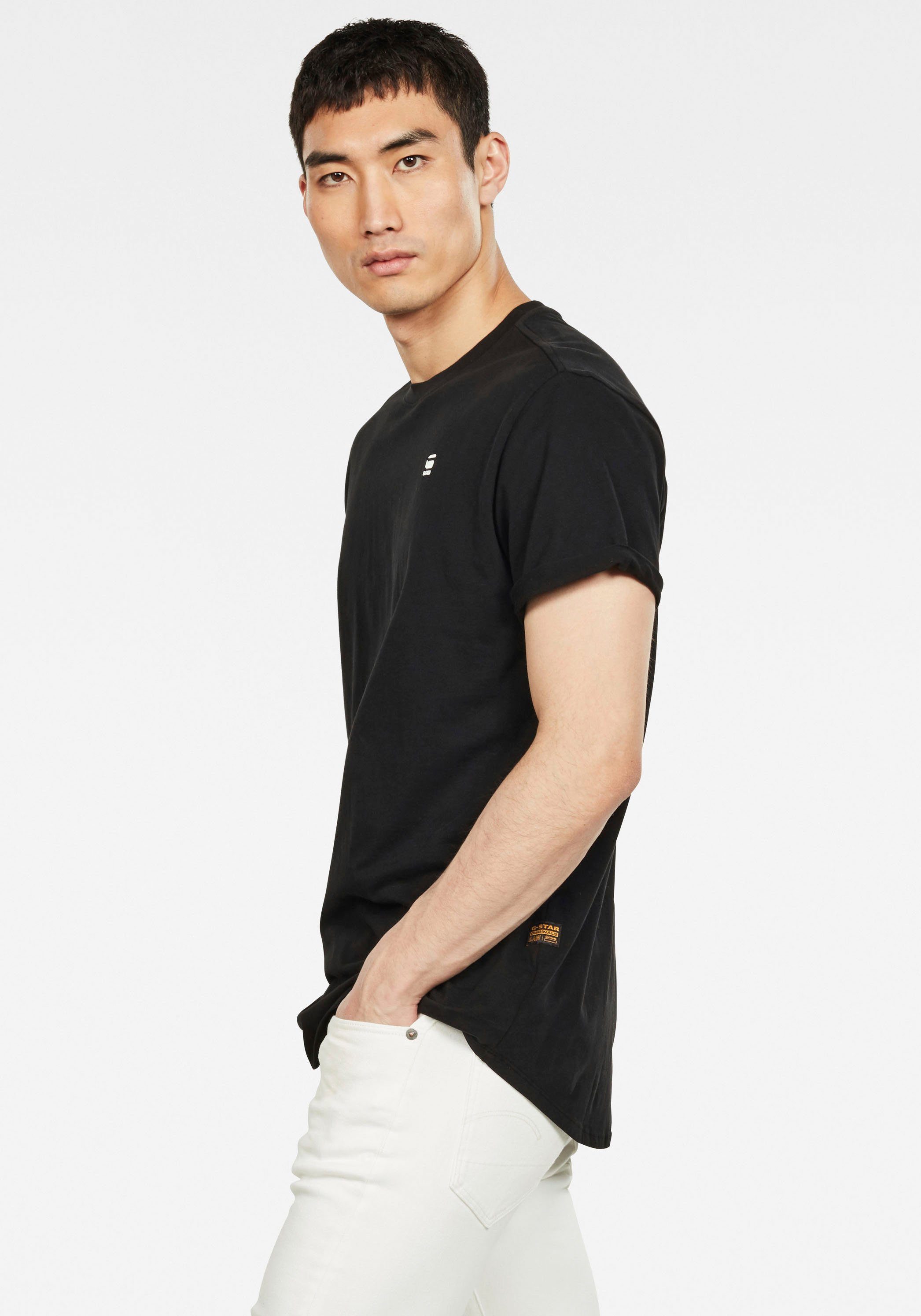 G-Star RAW T-shirt Lash met kleine logo stitching